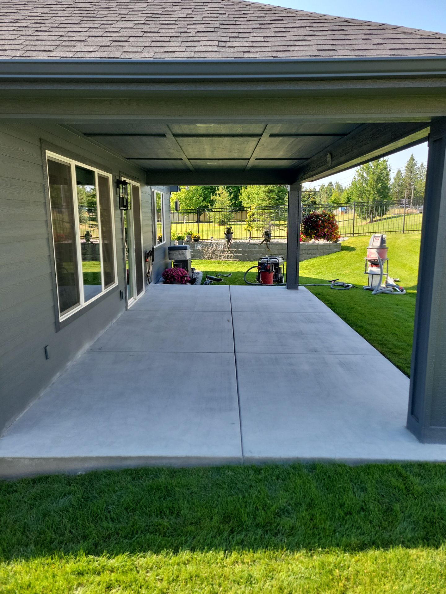 Patio Transformation using Battleship Hybrid by Croc Coatings, LLC
