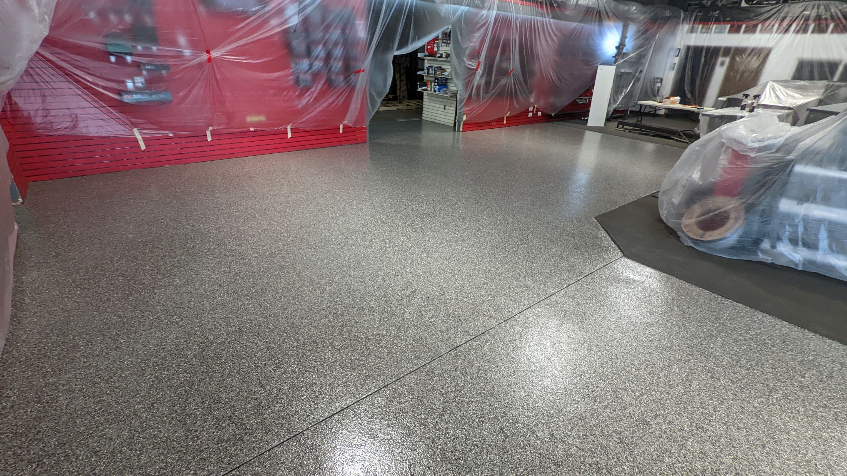 Commercial Showroom Transformation in Silvercreek by Croc Coatings, LLC