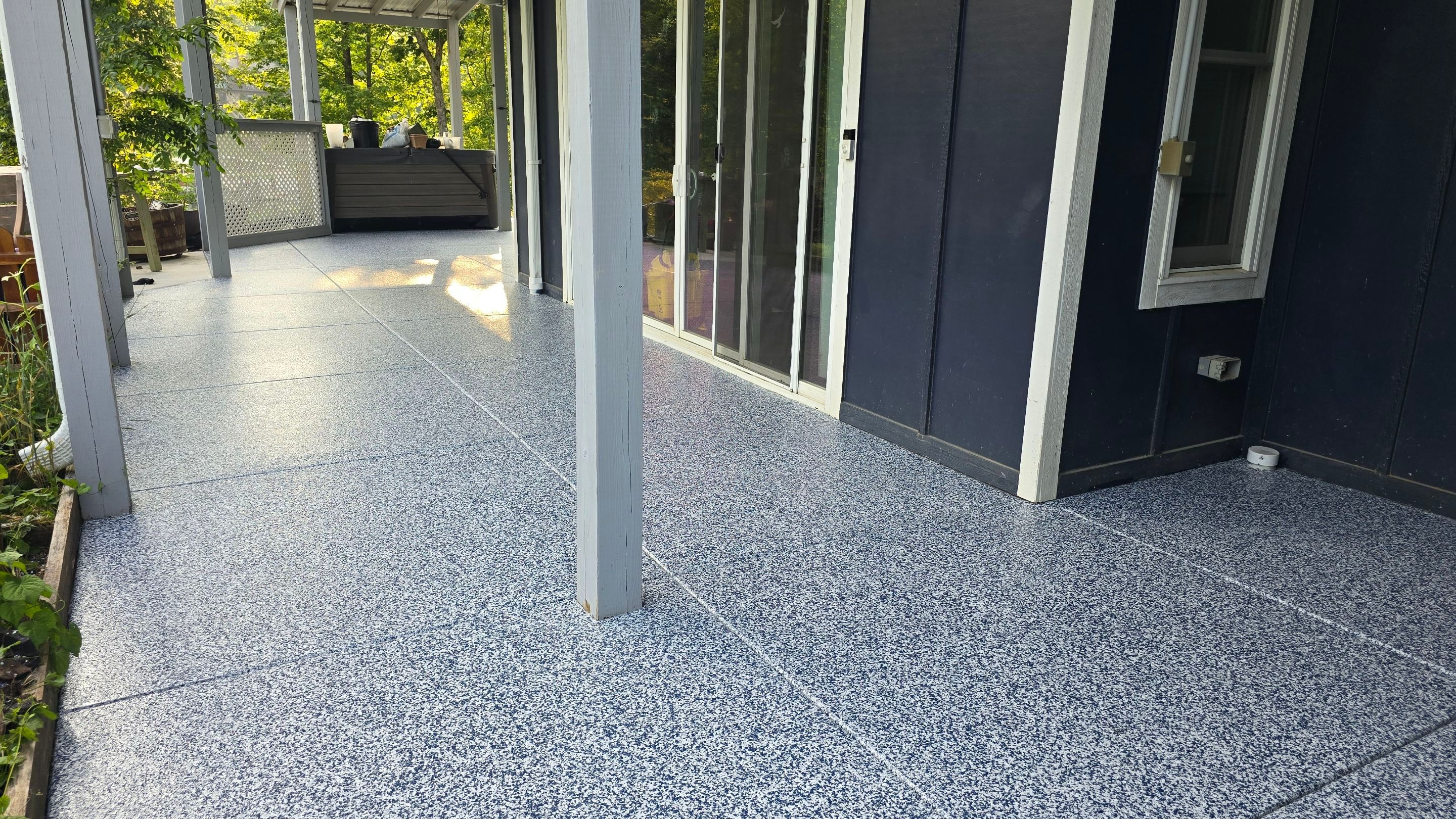Two Porches Completed Using Beaver & Tidal Wave by Elite Floor Solutions