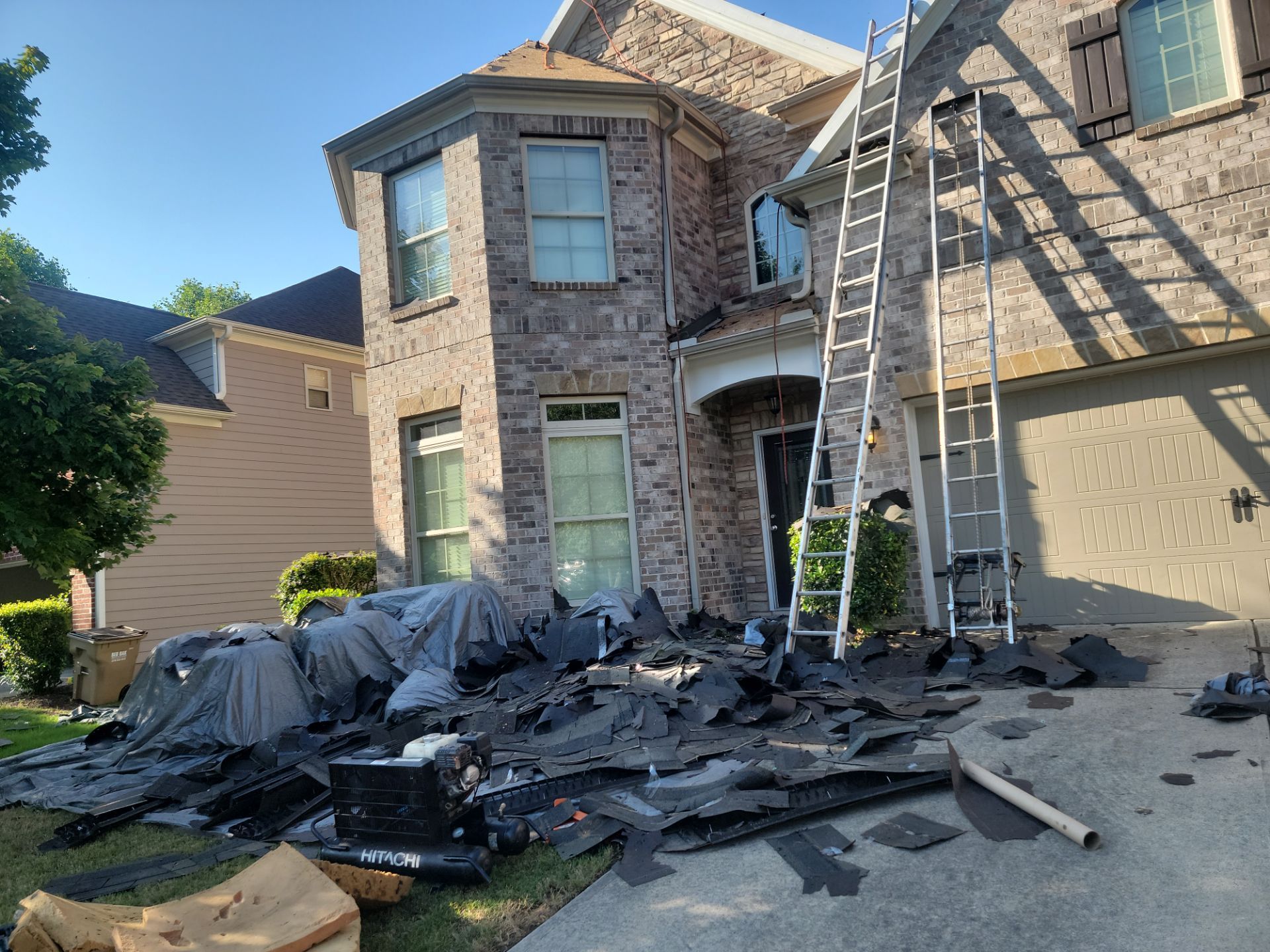 Residential Roof Replacement using Owens Corning TruDef Driftwood by Inspector Roofing and Restoration