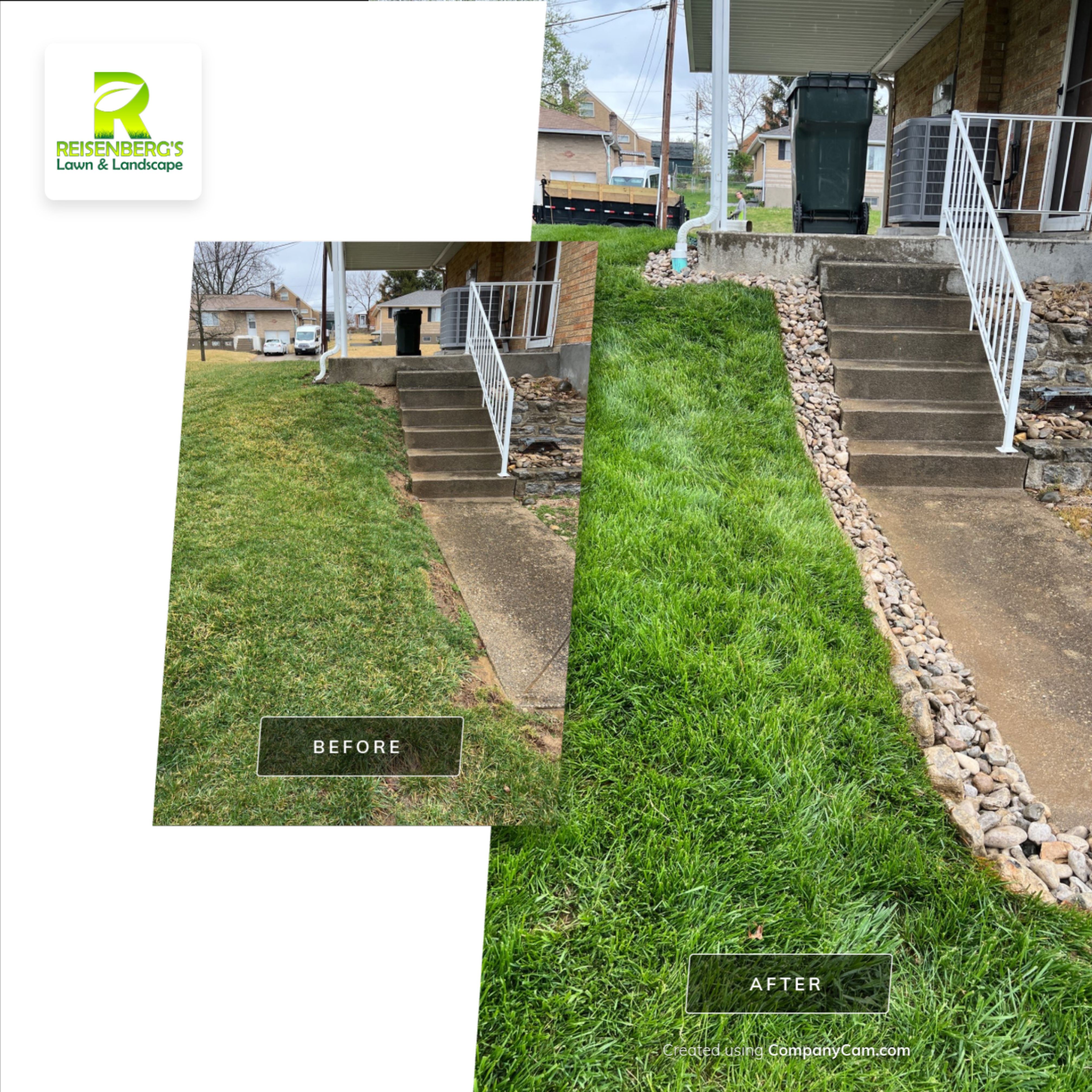 Wall Installation and Gravel Bed Creation by Reisenberg’s Lawn & Landscape, LLC