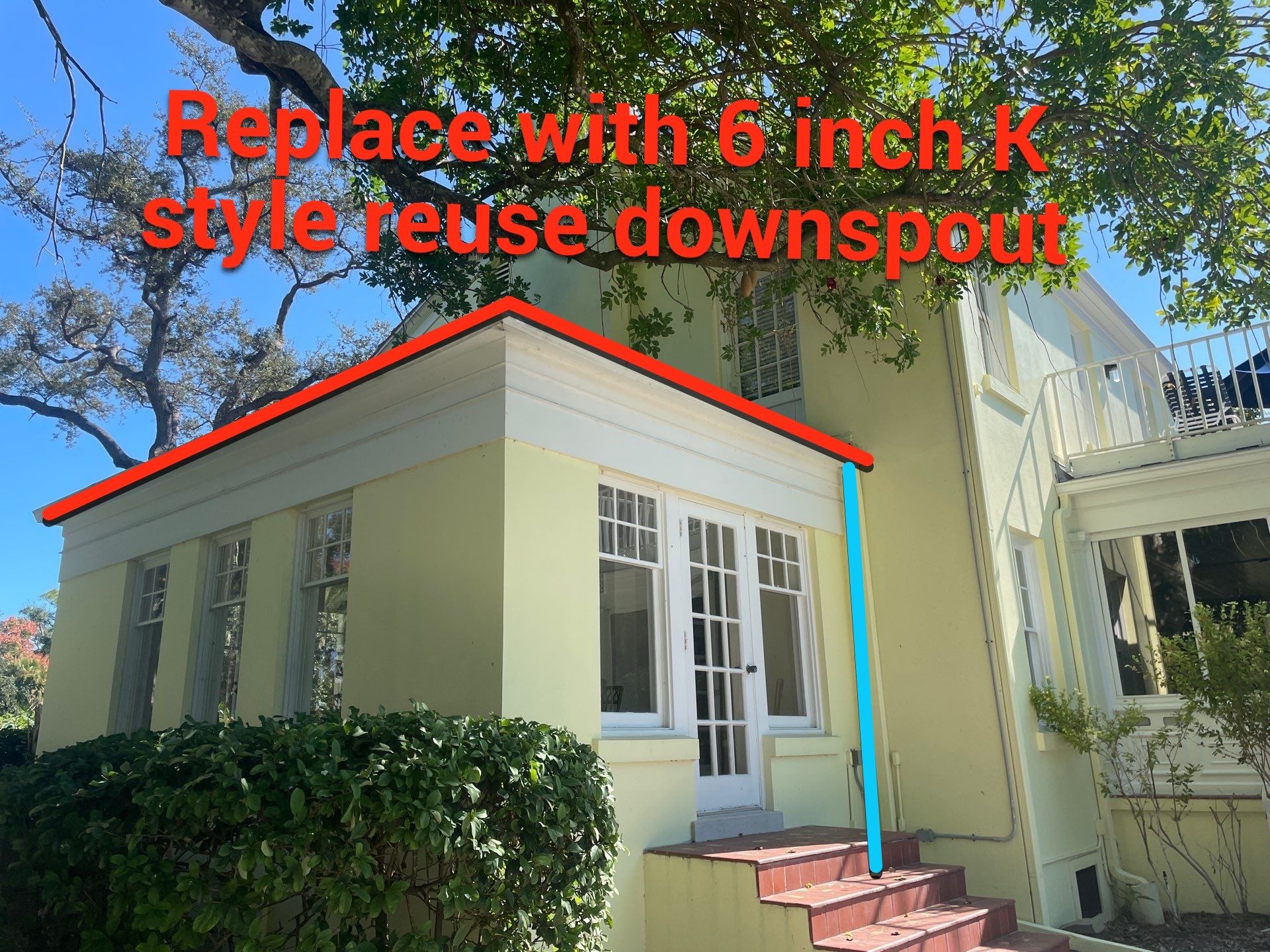 White Gutters Repair and Installation in Sarasota FL by Gutter Professors