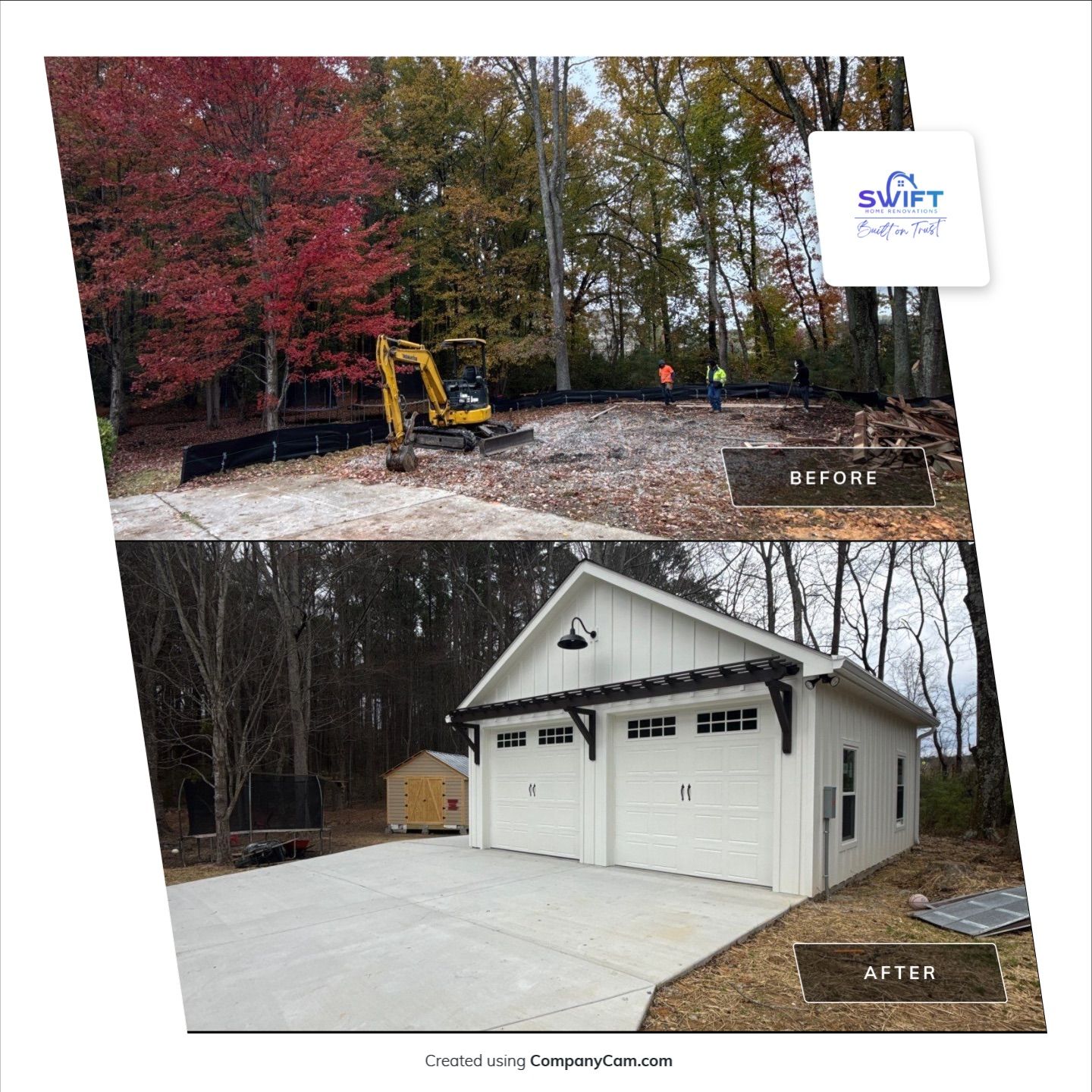 Detached Garage Addition  by Swift Home Renovations 