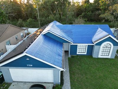 Tarp using TARP BLUE
