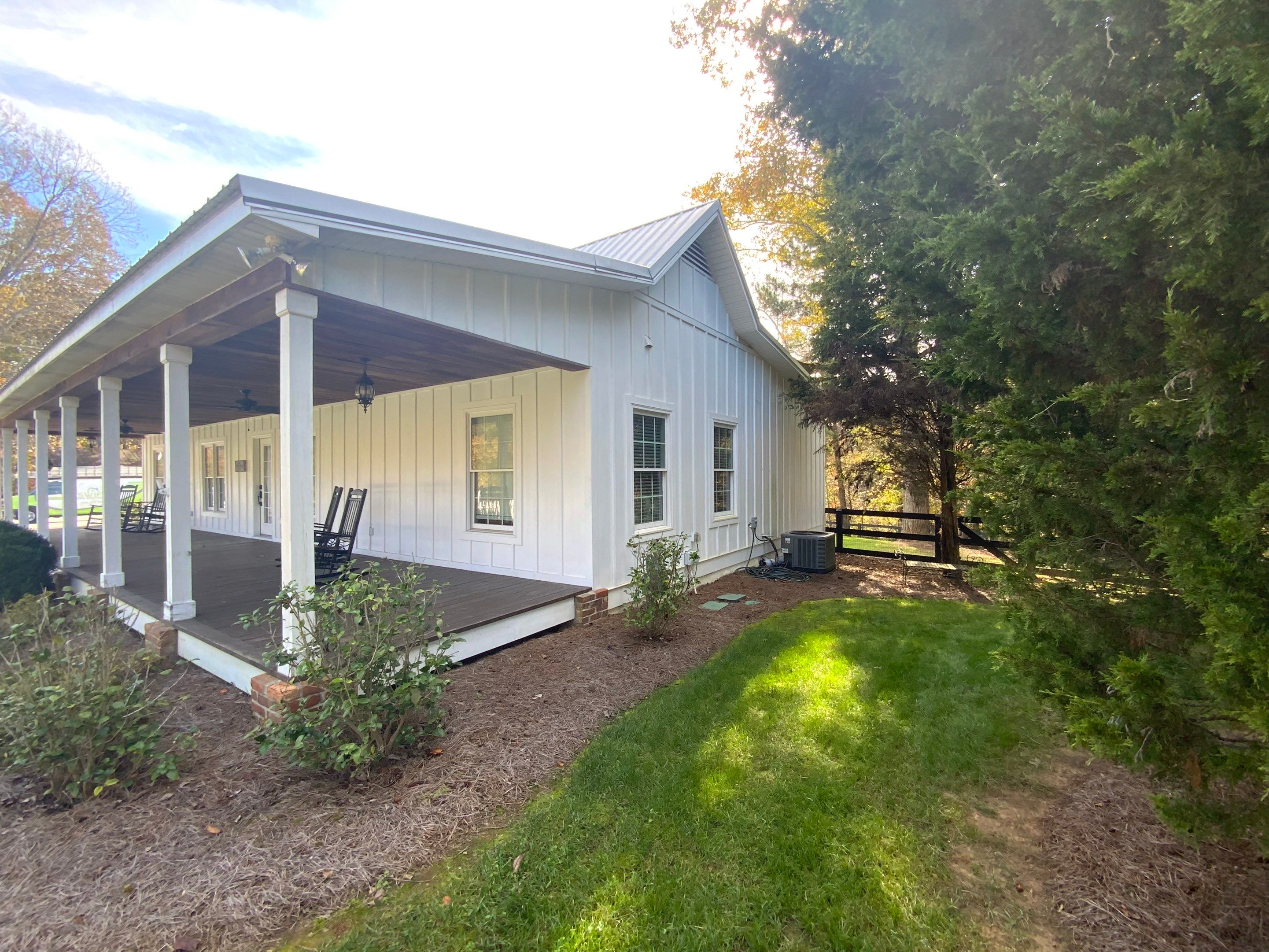 Exterior Trim Painting and Dark Deck Staining in Acworth by Swift Home Renovations