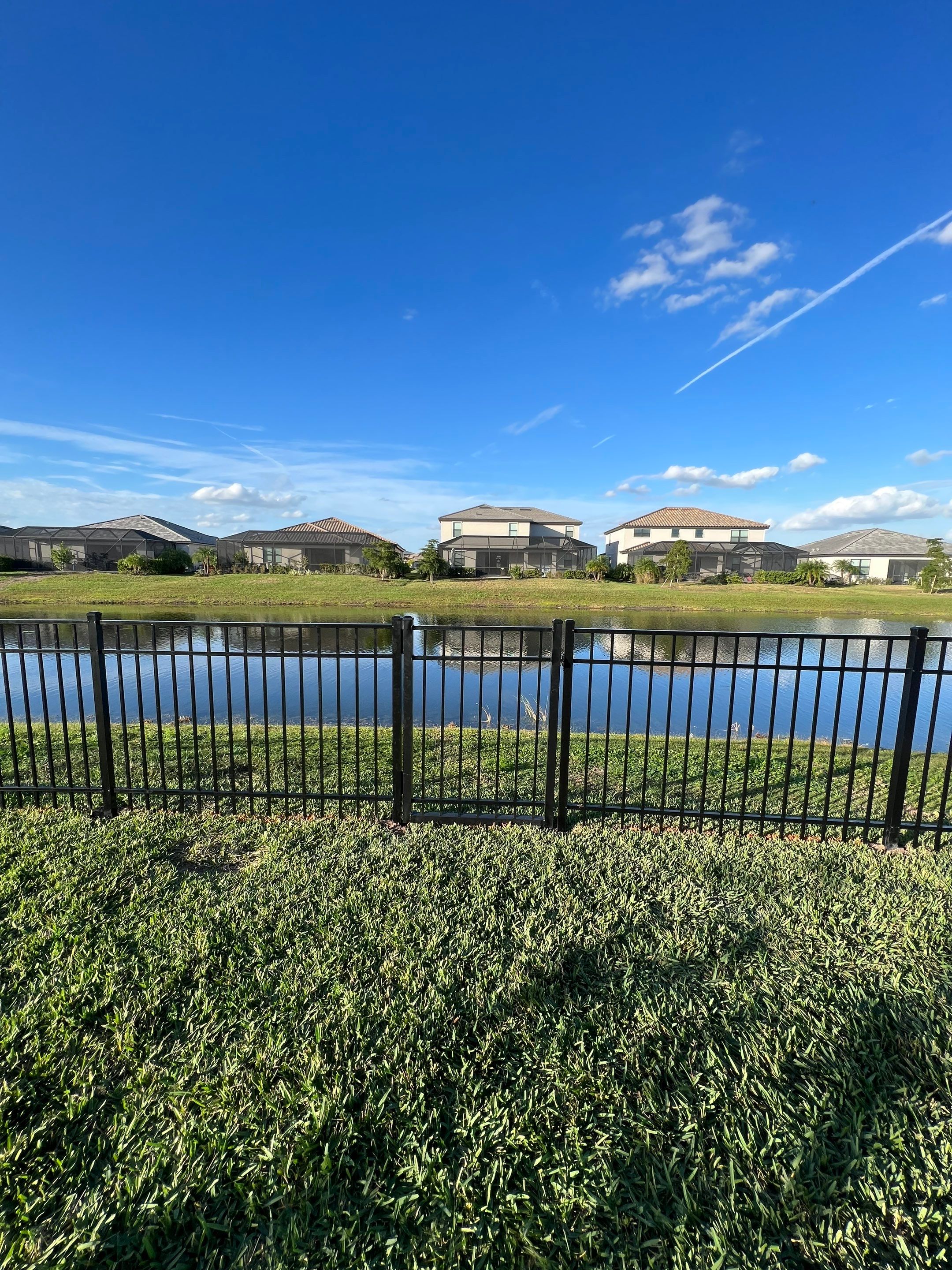 Aluminum Fence Installation using Black 3 Rail Aluminum Fence by Asap fence and gates, LLC
