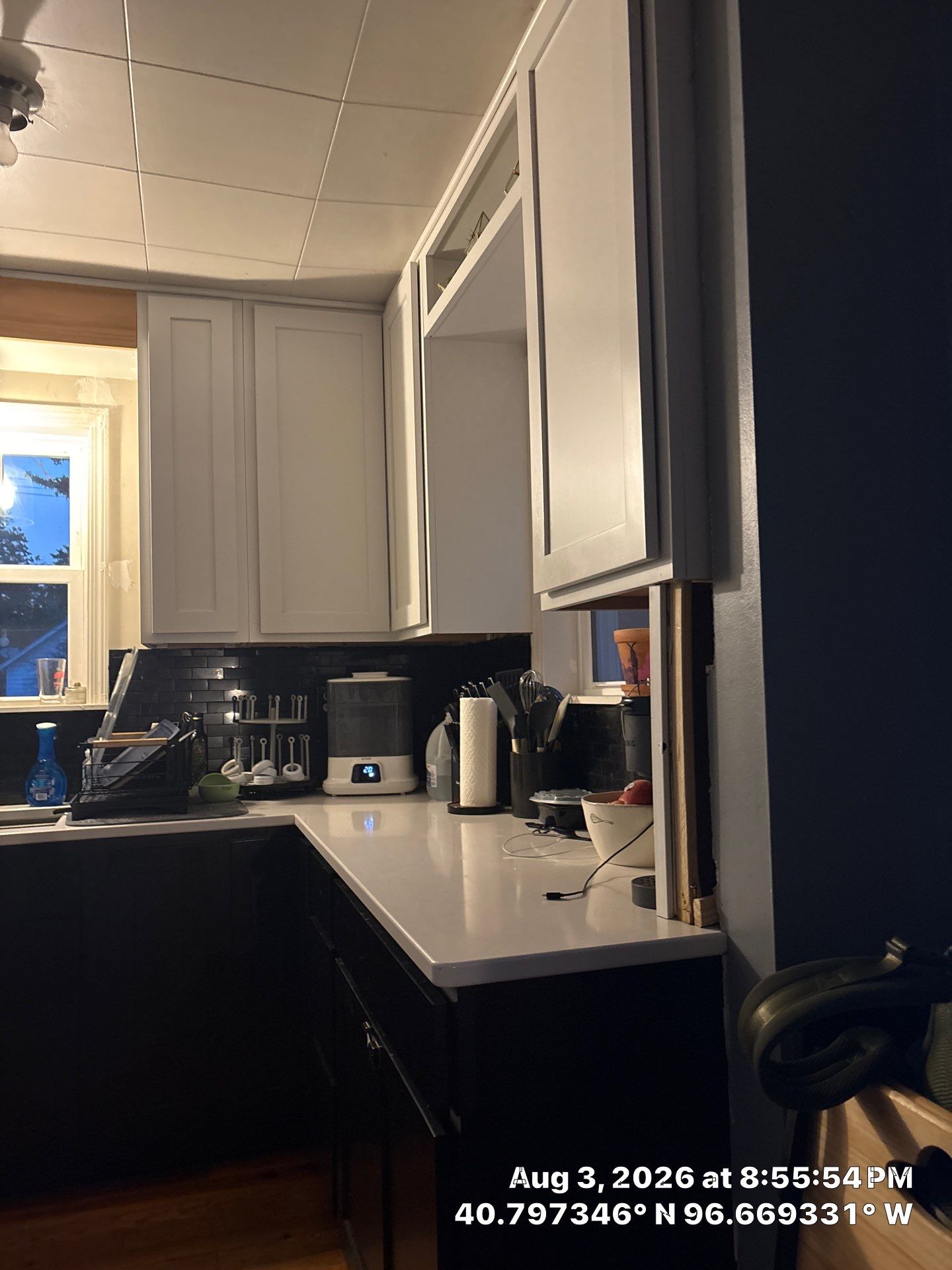 Lincoln Kitchen Remodel with Two-Tone Cabinetry and Quartz Counters by CompanyCam Sales Demo
