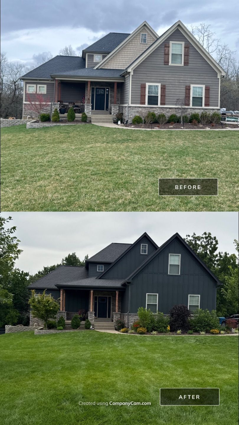 Complete Exterior Transformation with James Hardie Siding in Crestwood by GreenForce Restoration