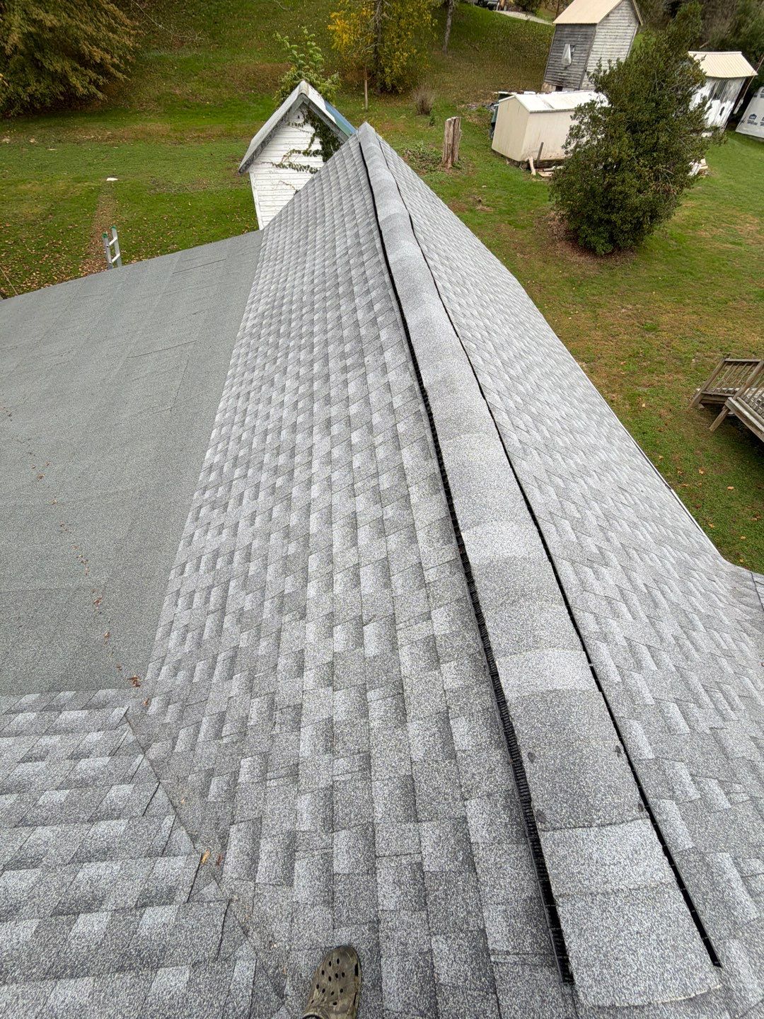 Residential Roofing Installation using GAF Timberline HDZ Oyster Grey by Rainstoppers Roofing