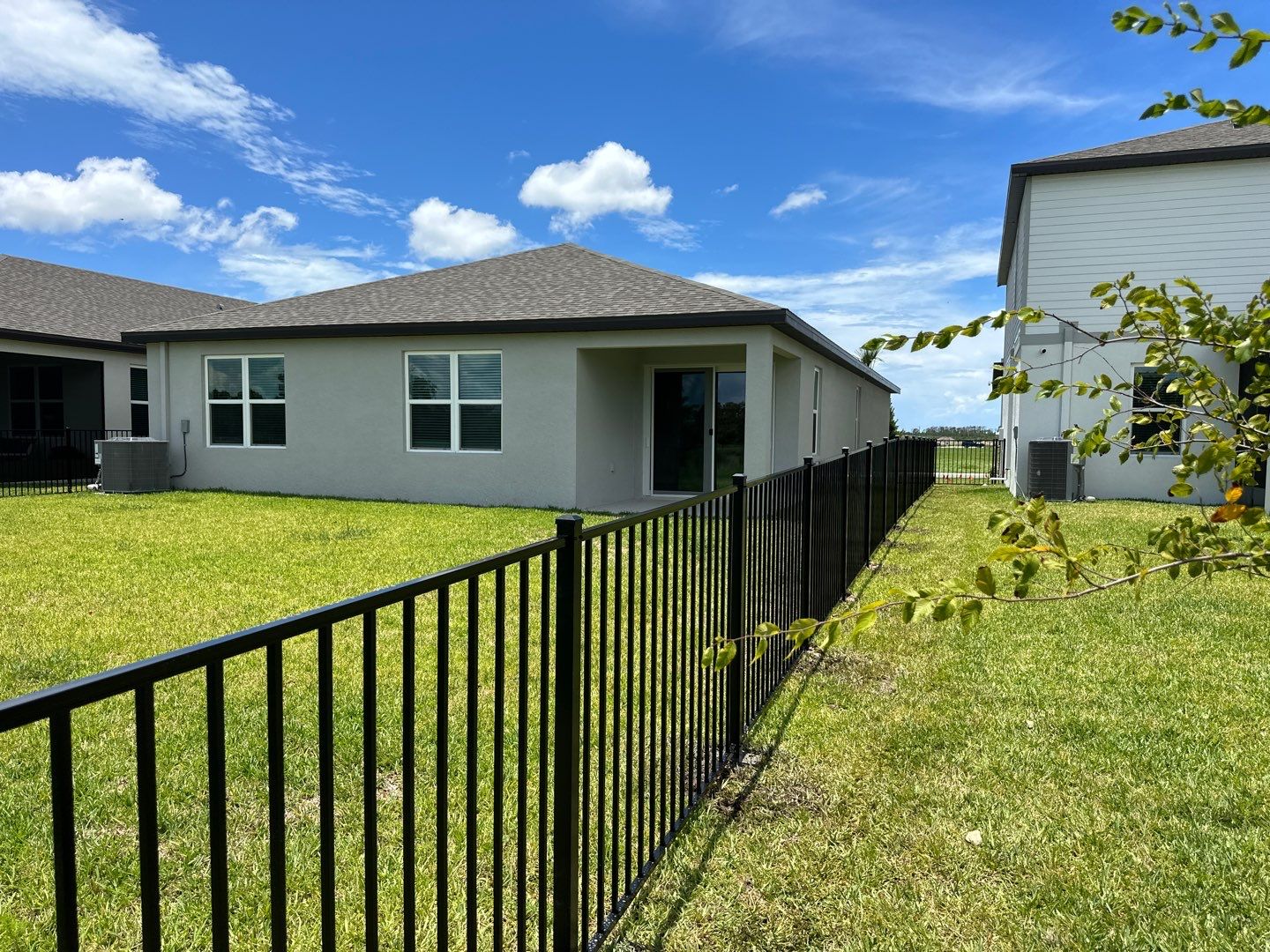 Aluminum Fence Installation using 3 Rail Aluminum Fence by Asap fence and gates, LLC