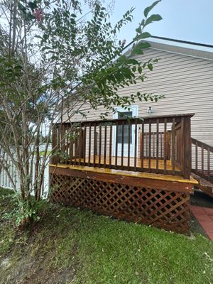 Painted Deck using Wood Sealant