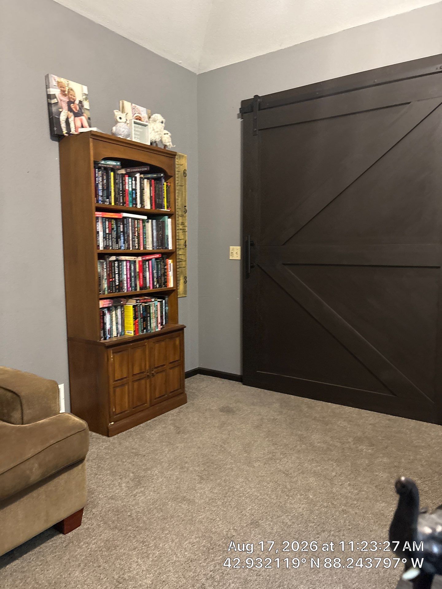 Custom Sliding Barn Door and Industrial Ceiling Fan Installation in Waukesha by CompanyCam Sales Demo