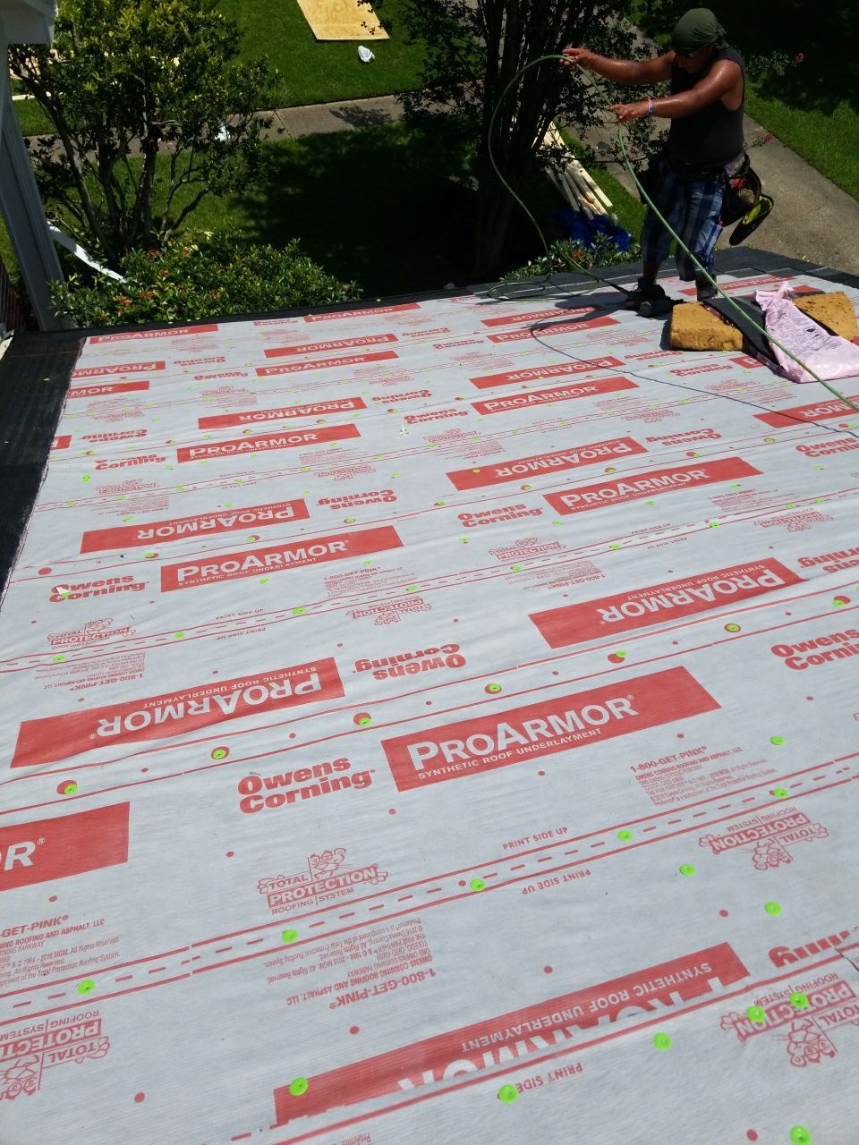 Residential Roofing Installation using Roof Replacement by American Roofing & Construction LLC
