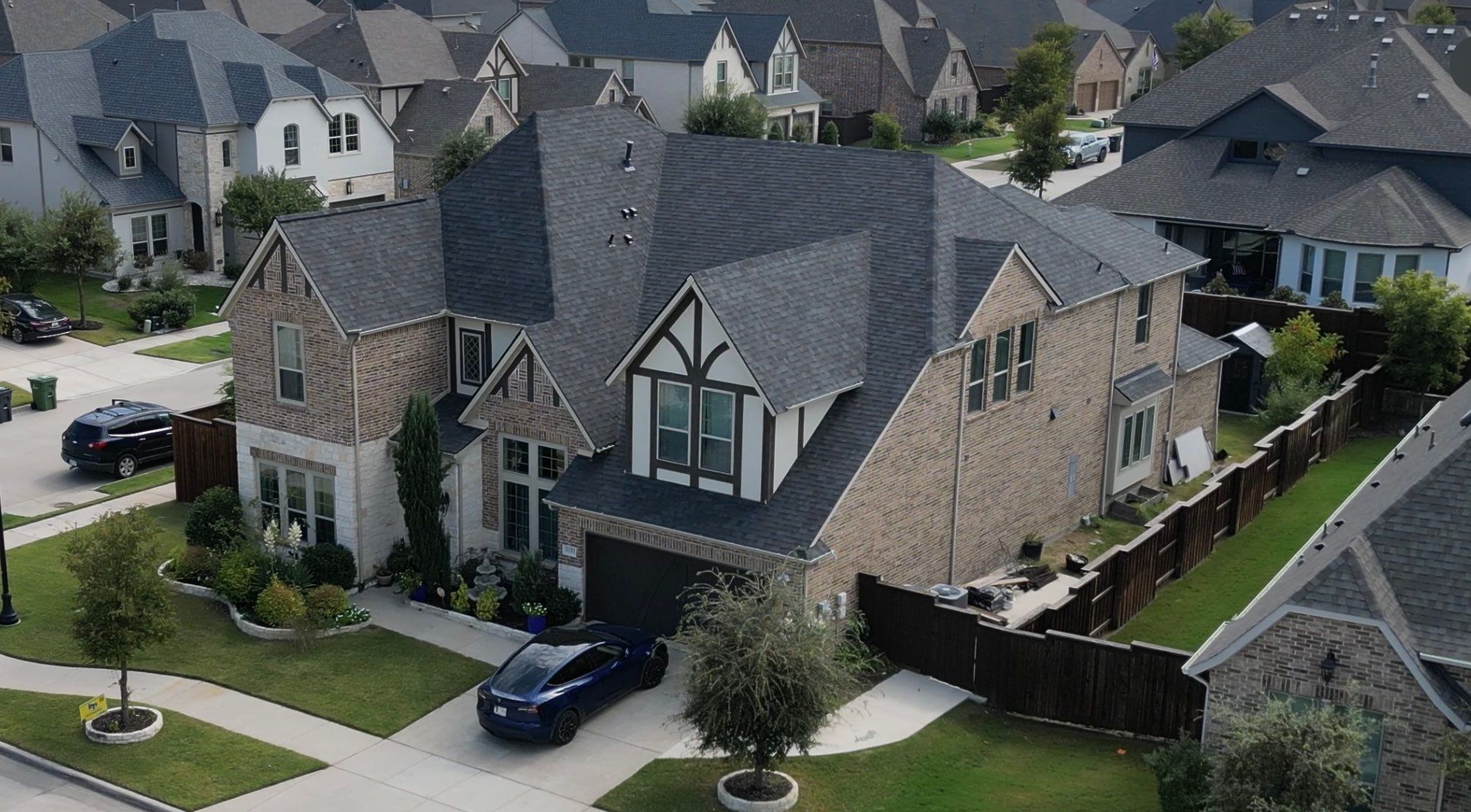 Residential Roofing Installation using Malarkey Vista Black Oak by High Performance Restoration