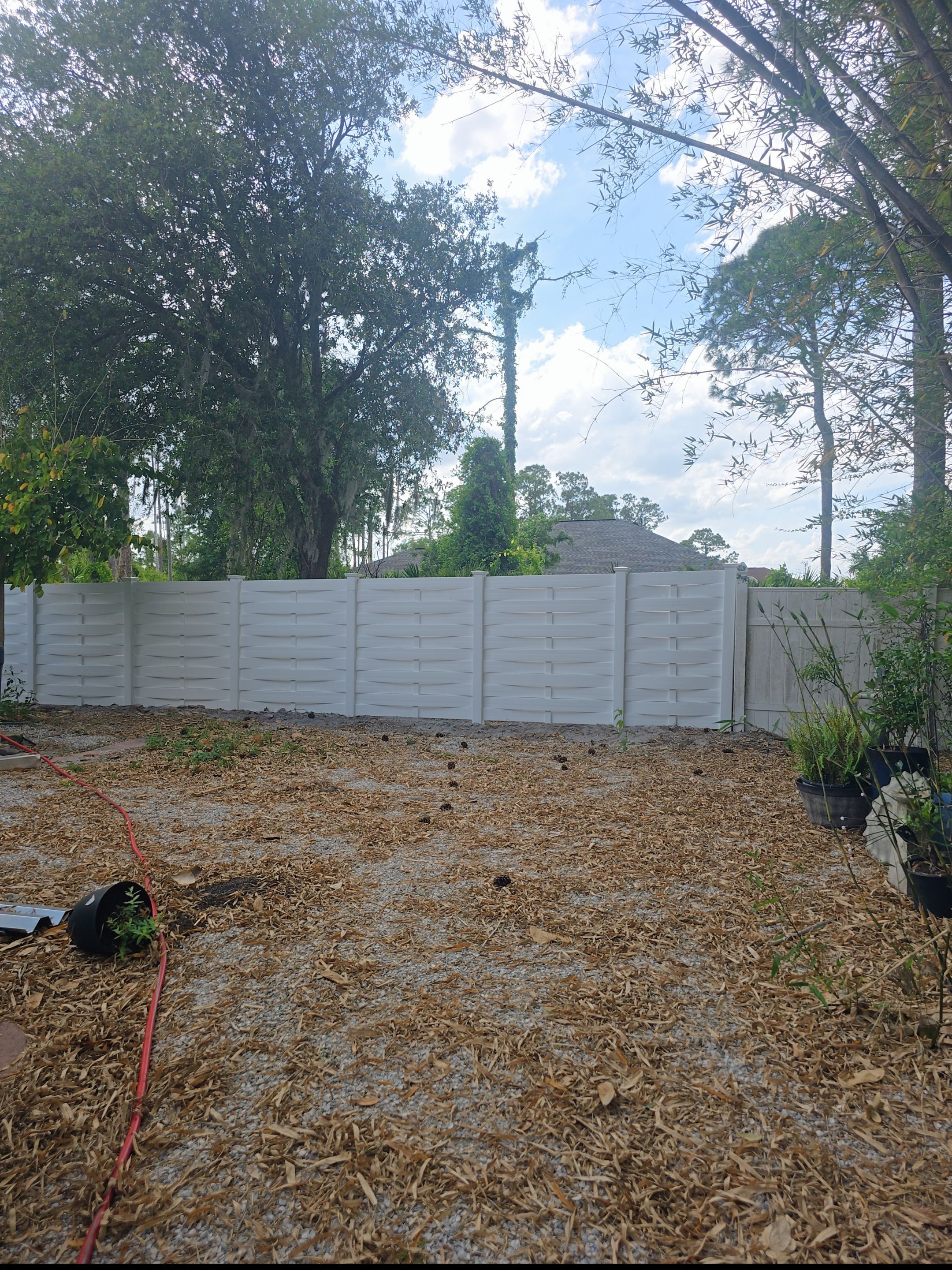 Horizontal Basketweave Fence in North Port by True Fence LLC