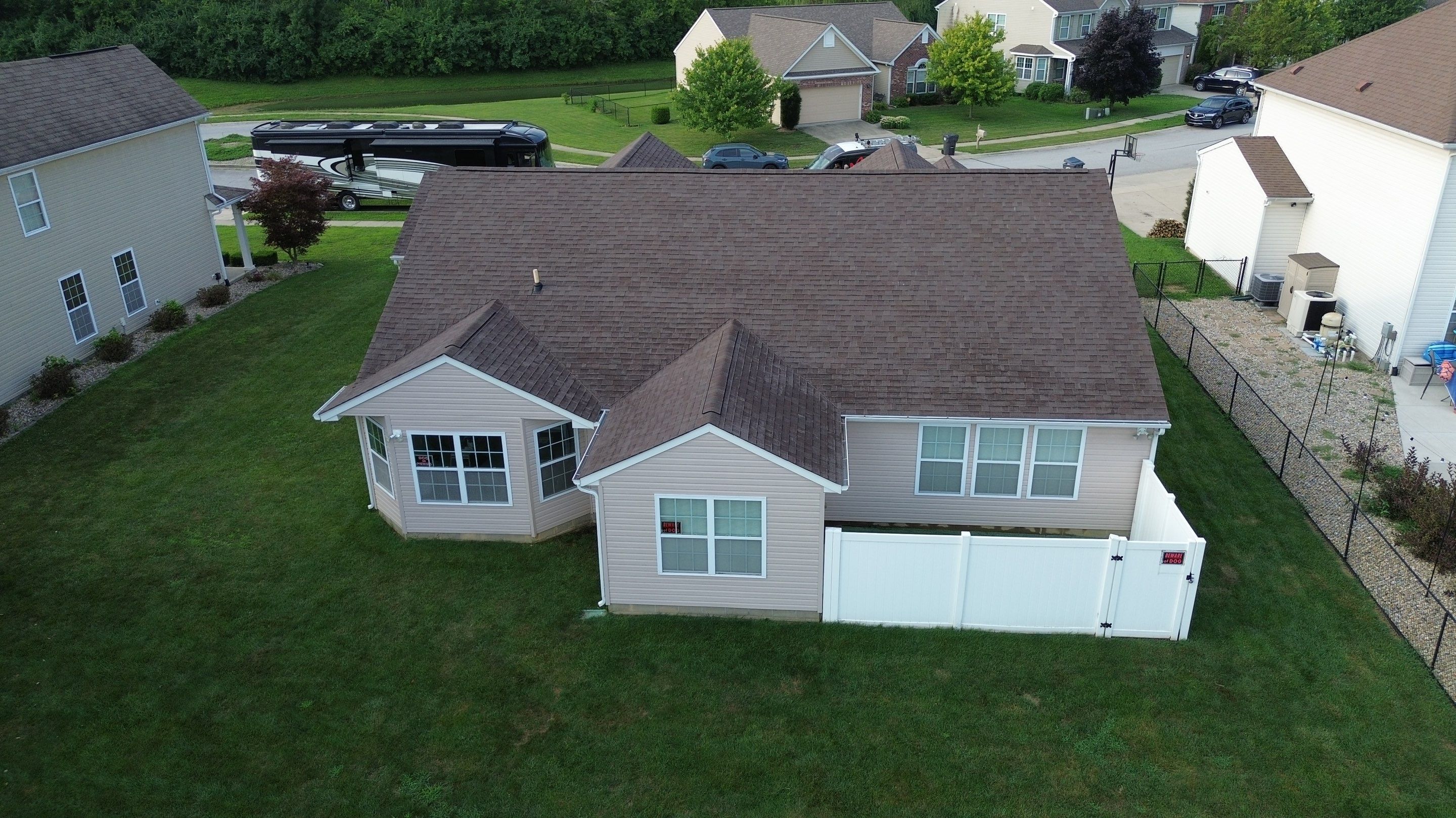 Project in Greenwood by Moss Roofing