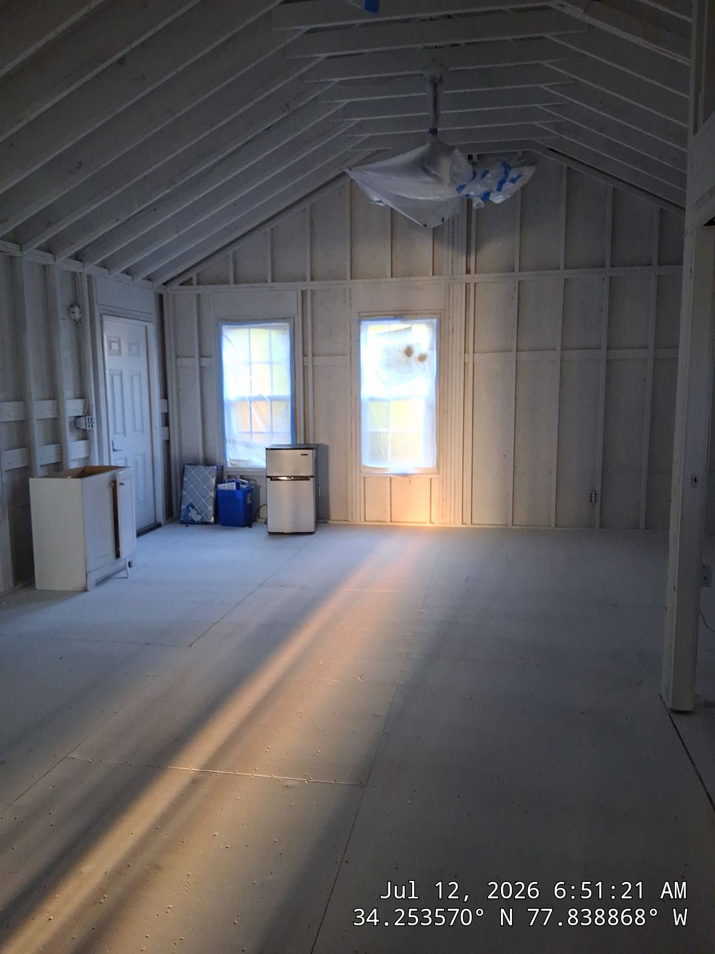 Fire Damage Restoration in Progress for Wilmington Single-Story Home by RGR Construction and Roofing, LLC