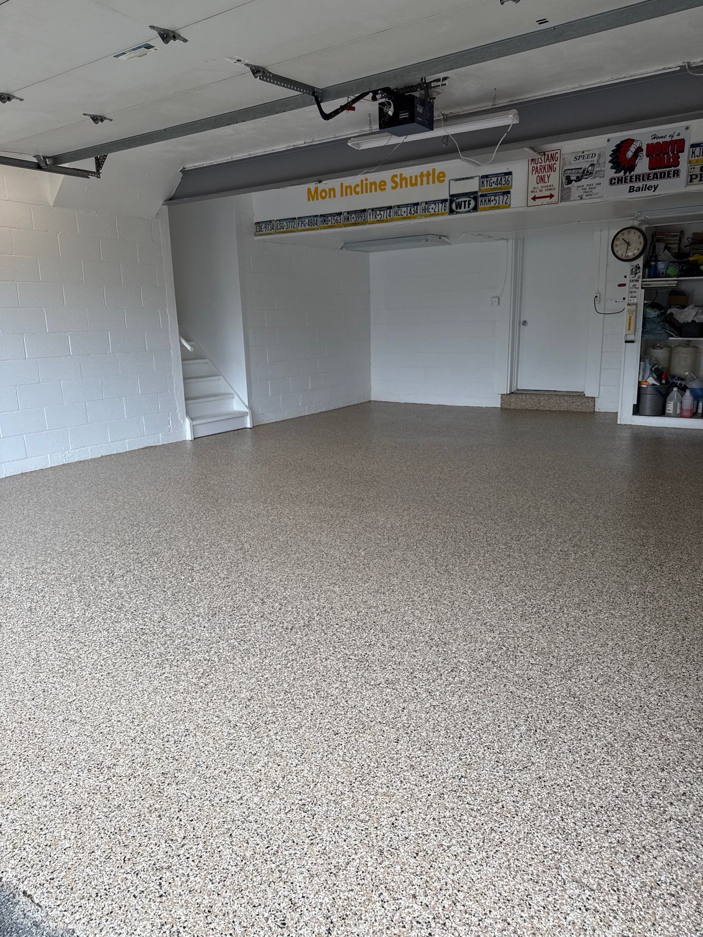 Creekbed Garage Project in Pittsburgh by Floors in a Day, Inc
