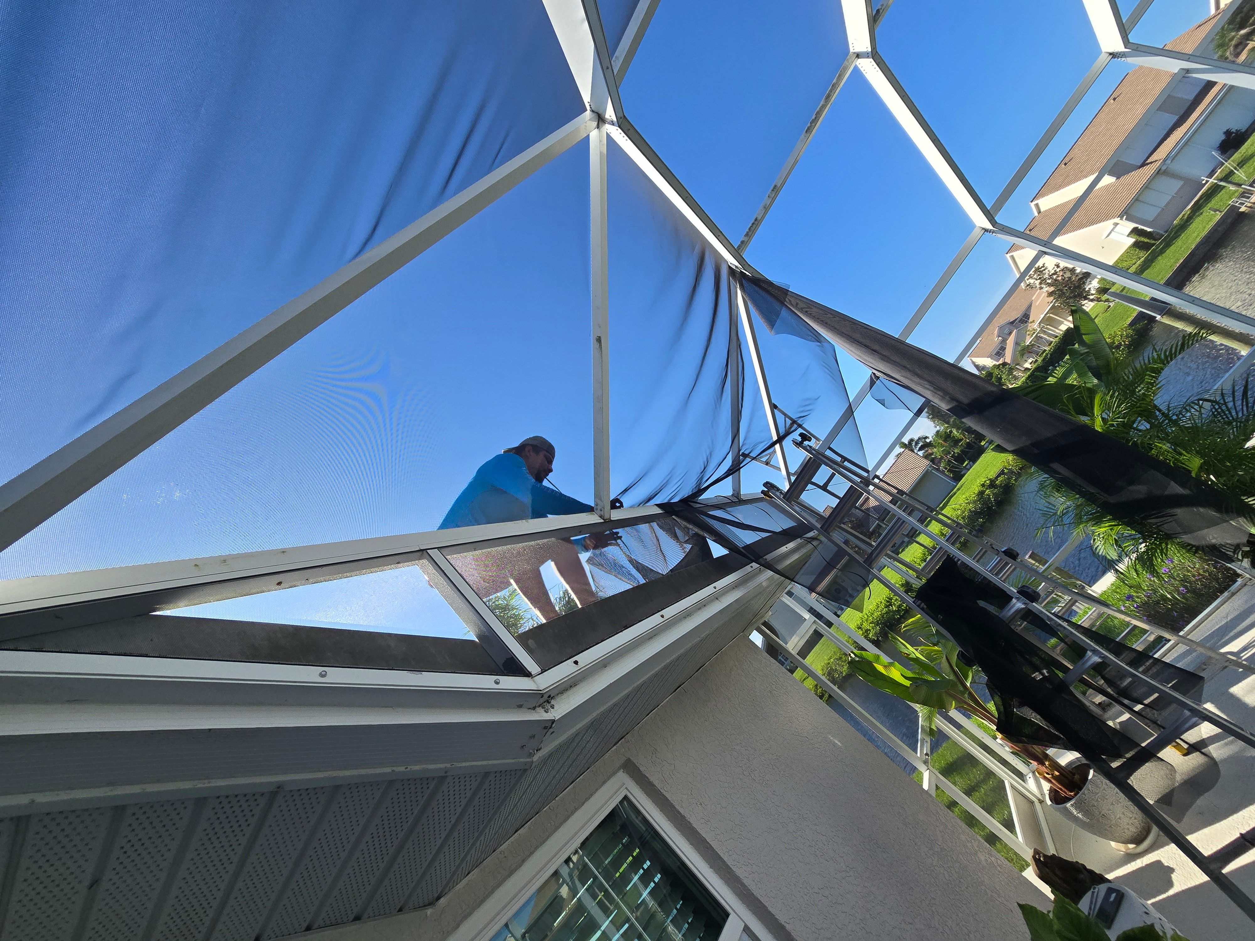 Rescreen of Pool Cage by Screen Experts, LLC 