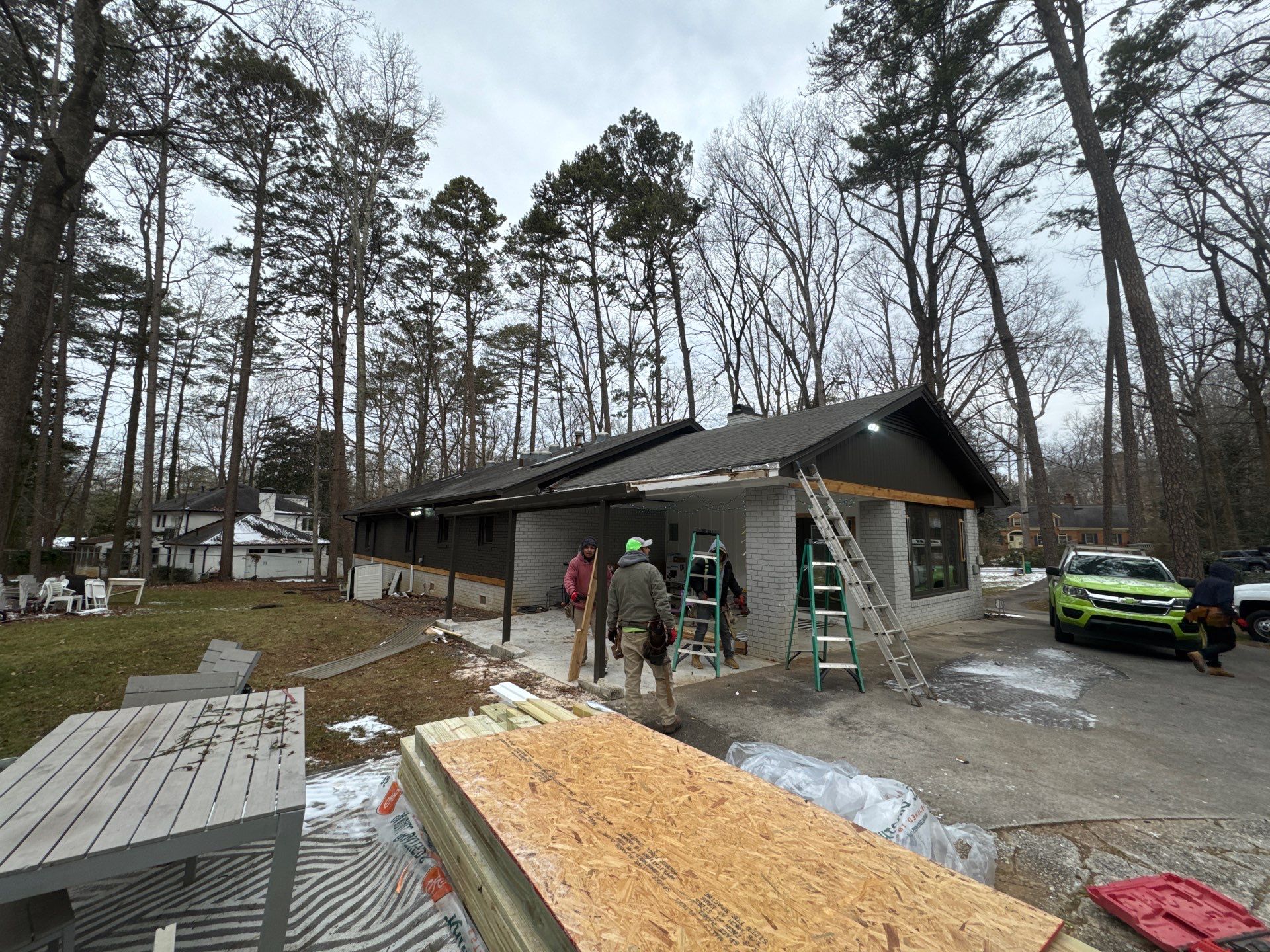 Modern Exterior Transformation and Multi-Tiered Deck Installation in Decatur by Swift Home Renovations