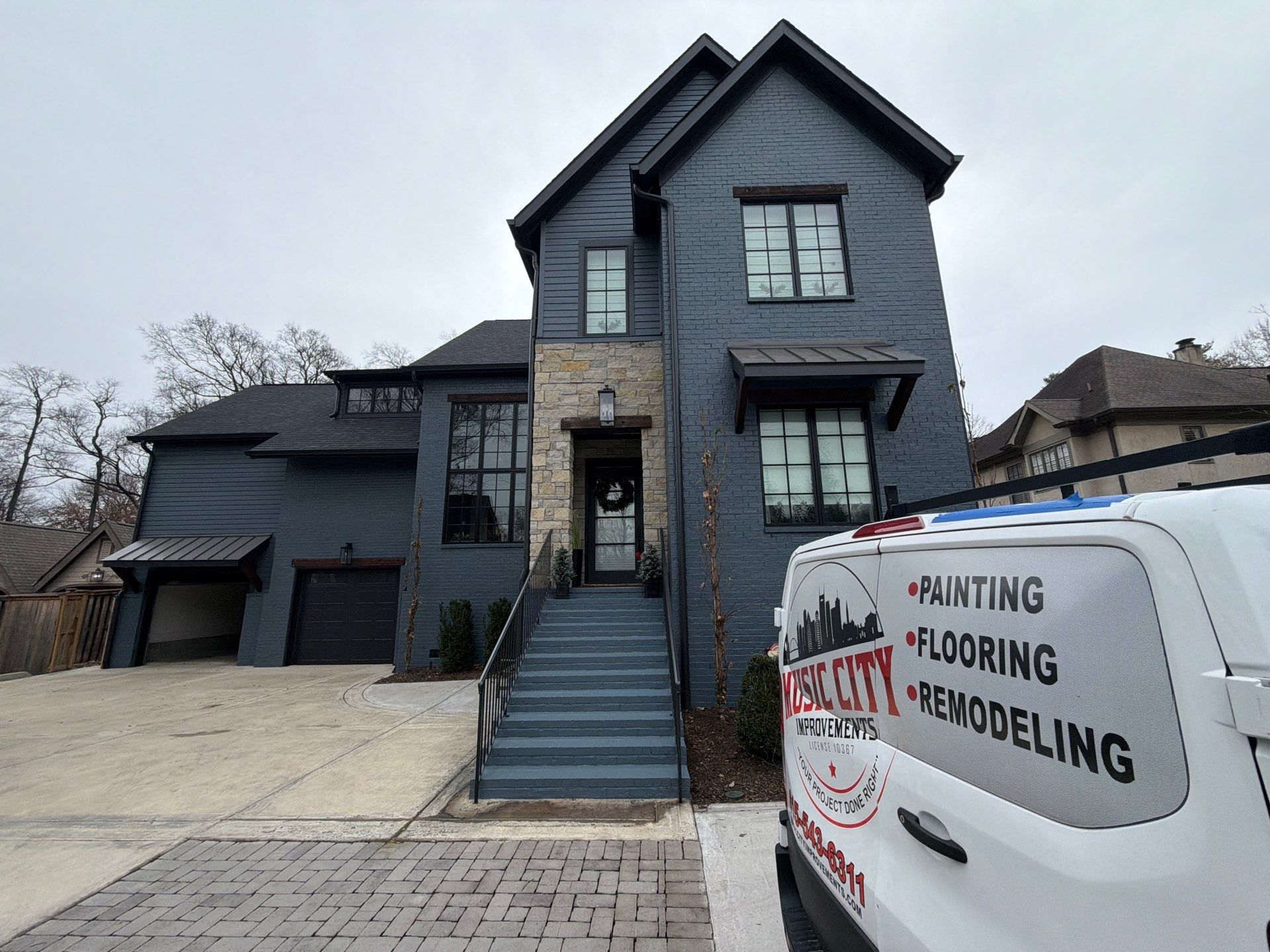 Exterior Painting in Nashville by Music City Improvements