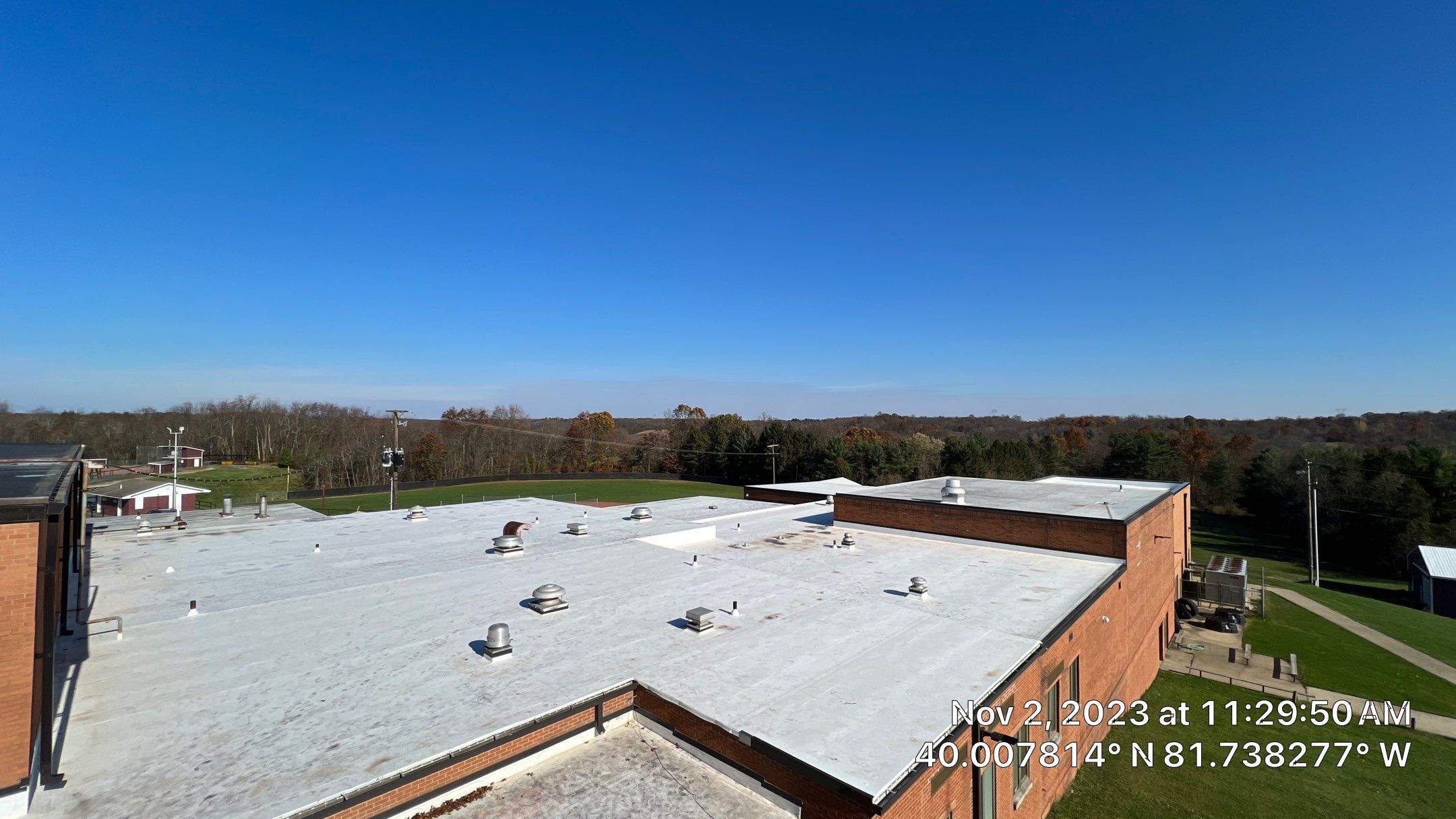 John Glenn High school Roof Install by Gold Star Roofing LLC 