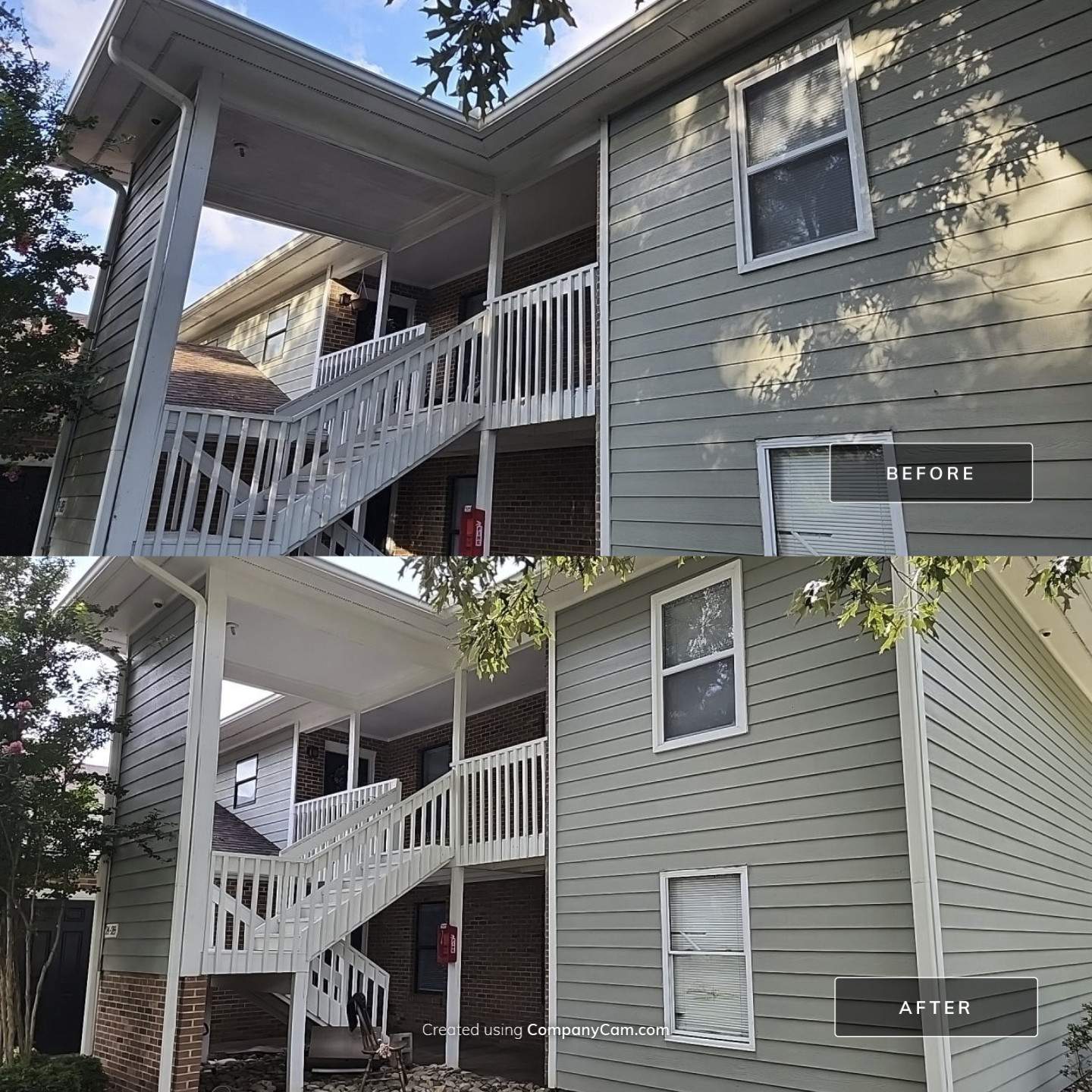 Apartment wash using cleaner by Power Wash Masters LLC