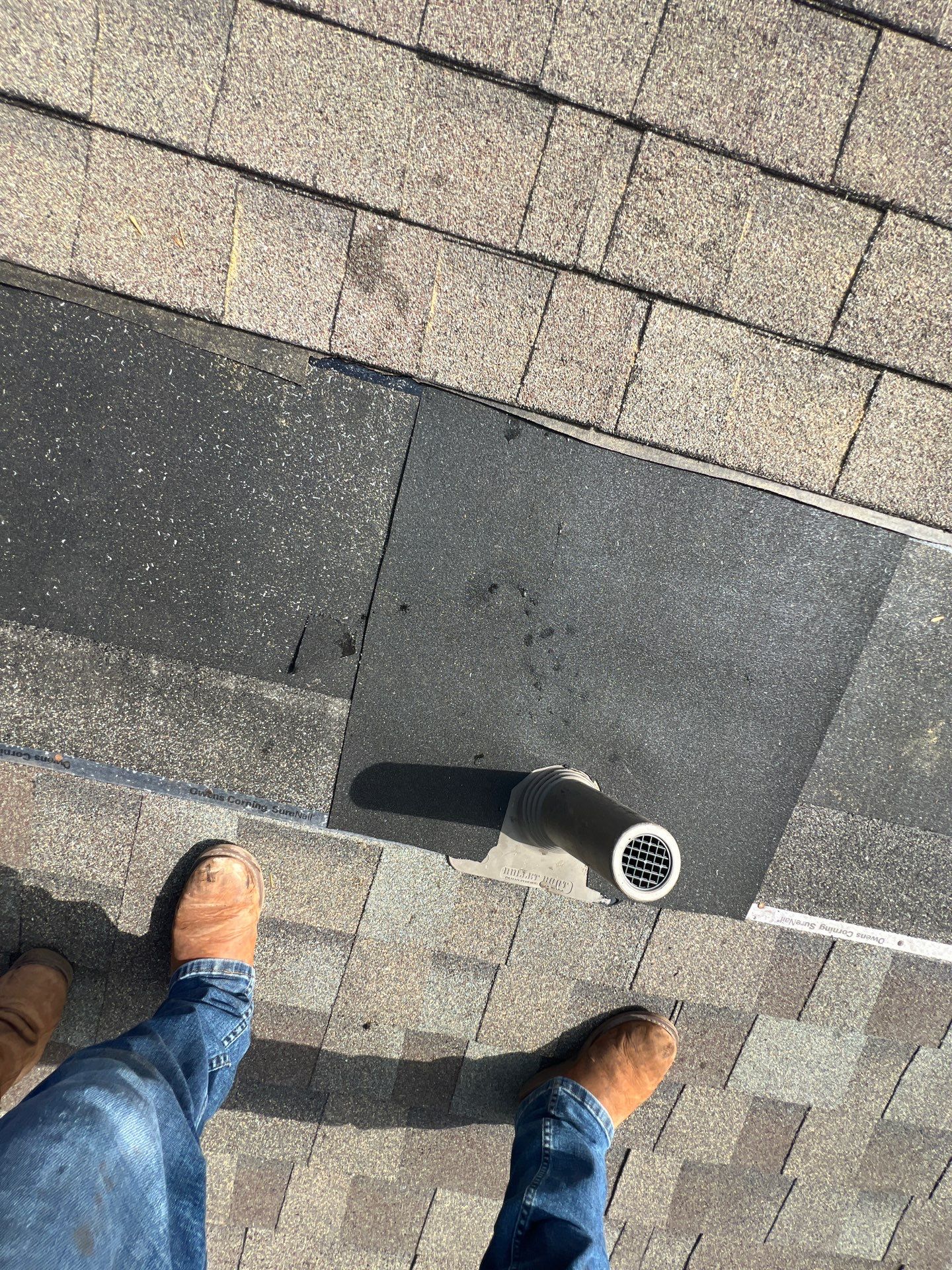 Hail Damage using Owen's Corning Duration (Lifetime) Shingles by Roof Repair Company