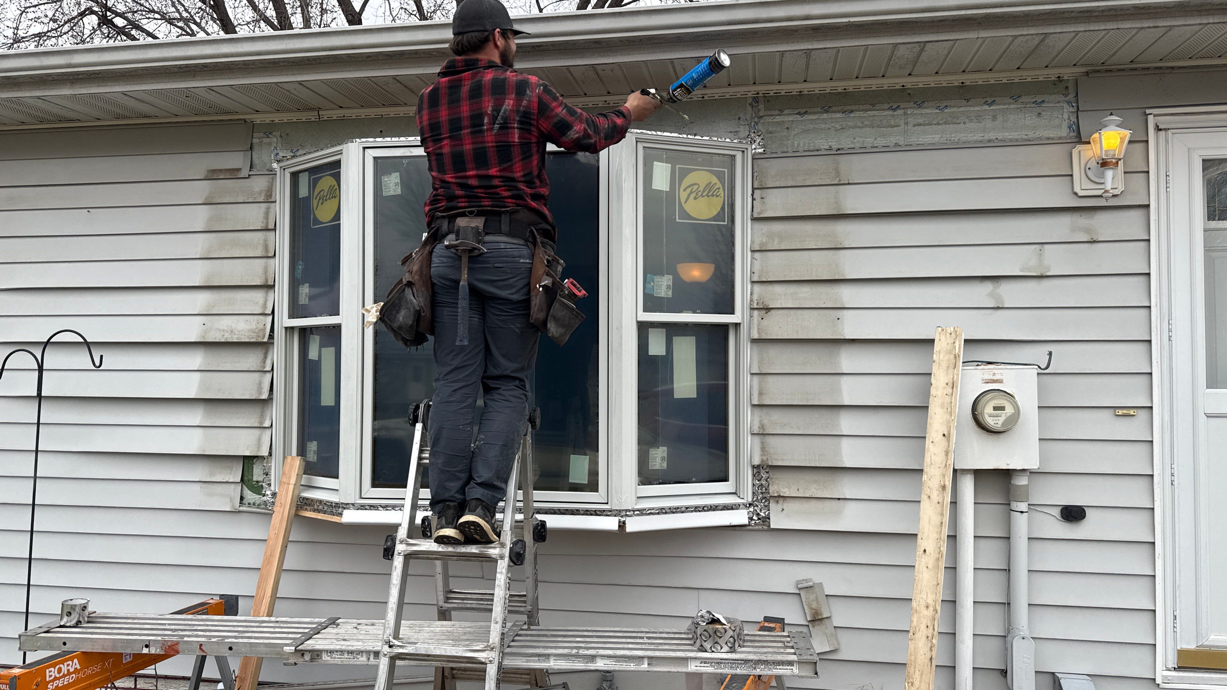 Window Installation using Pella Lifestyle Series by United Windows and Siding LLC