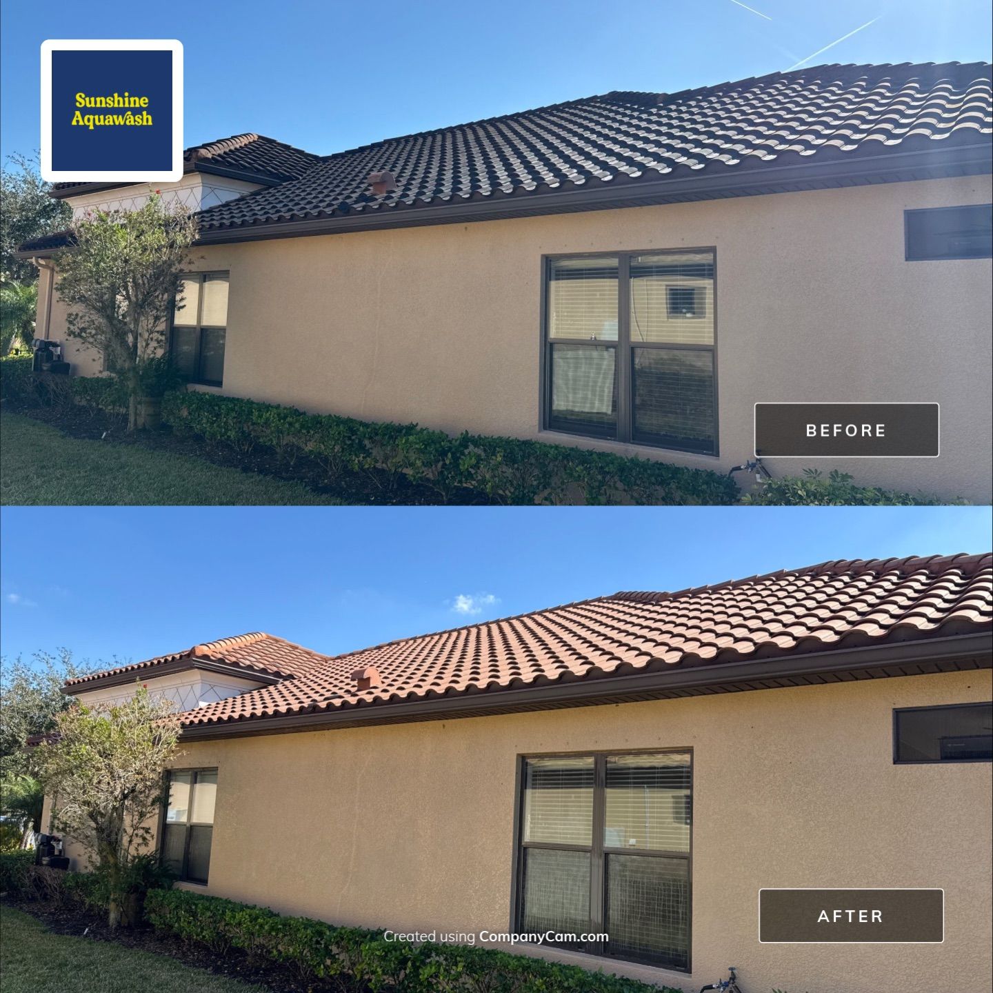 Barrel Tile Roof Cleaning – Artisan Lakes, Palmetto, FL by Sunshine AquaWash