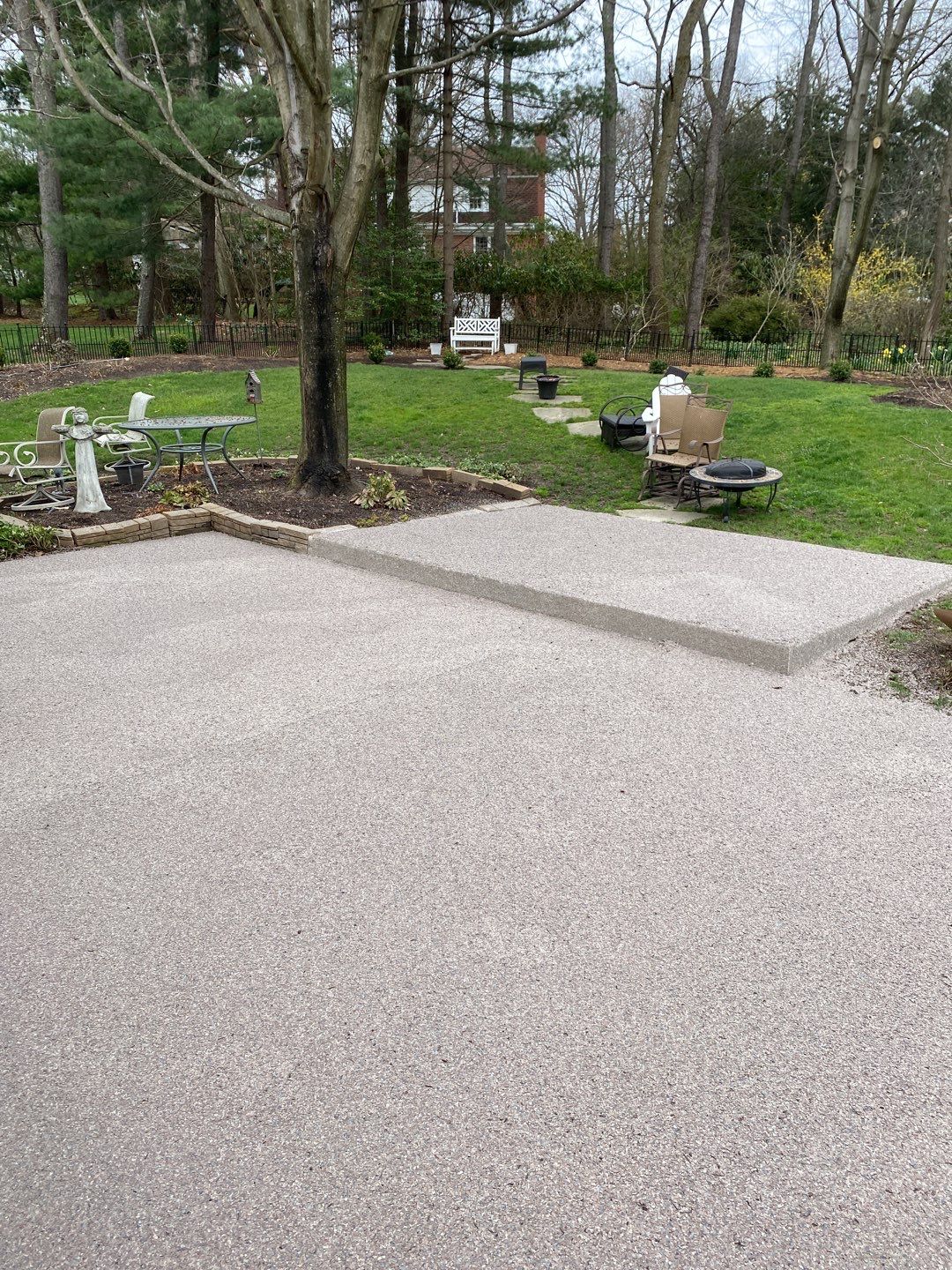 Large Patio + Garage Project in Pittsburgh by Floors in a Day, Inc