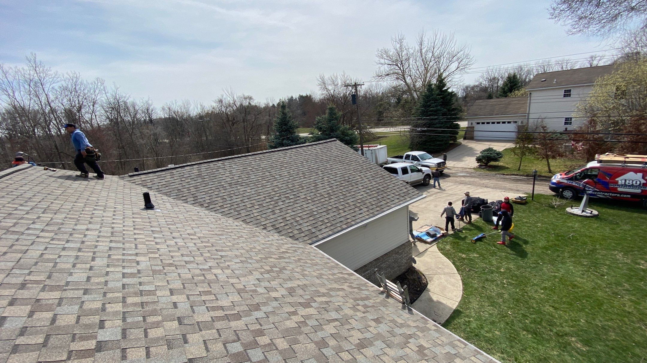 Roof Replacement using CertainTeed Landmark by 180 Contractors