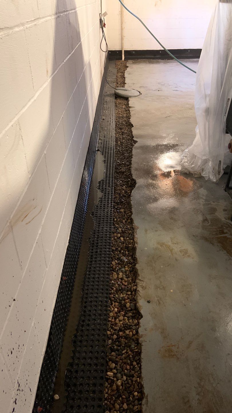 Custom Dual Sump System for Maggie by Waterproofing Northeast