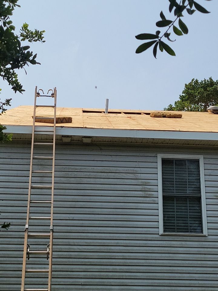 Oak Island Roof Replacement with 7/16 in. OSB Roof Decking Replacement by RGR Construction and Roofing, LLC