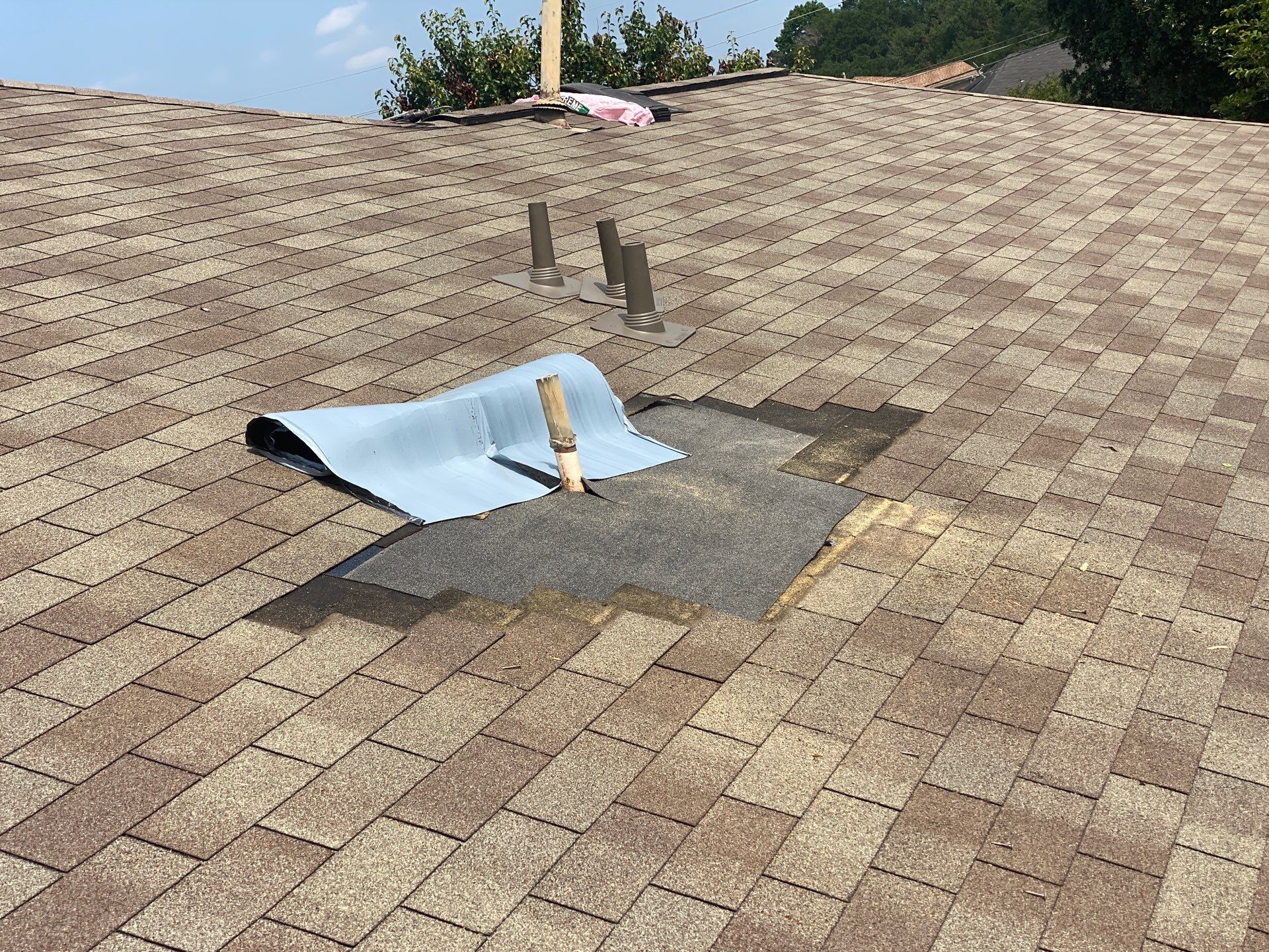 Hail Damage using Owen's Corning Duration (Lifetime) Shingles by Roof Repair Company