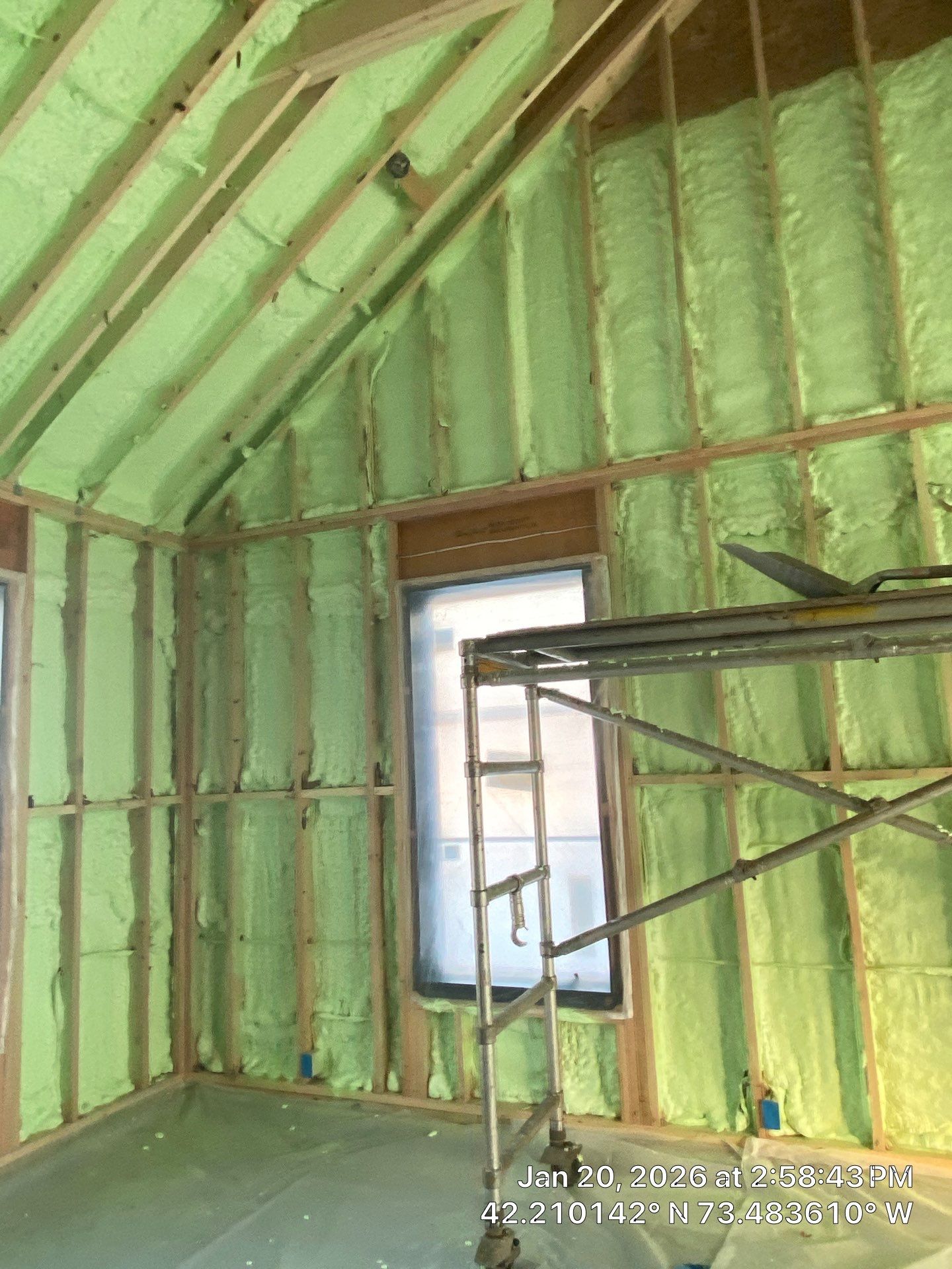 Detached Garage using Closed Cell Spray Foam by NYS Foam & Energy