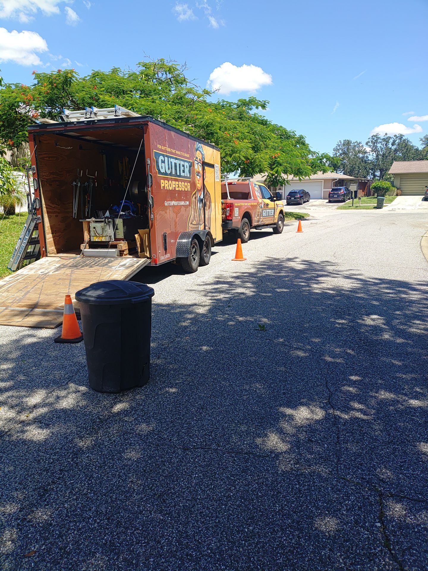 K-Style Gutter Installation in Sarasota FL by Gutter Professors