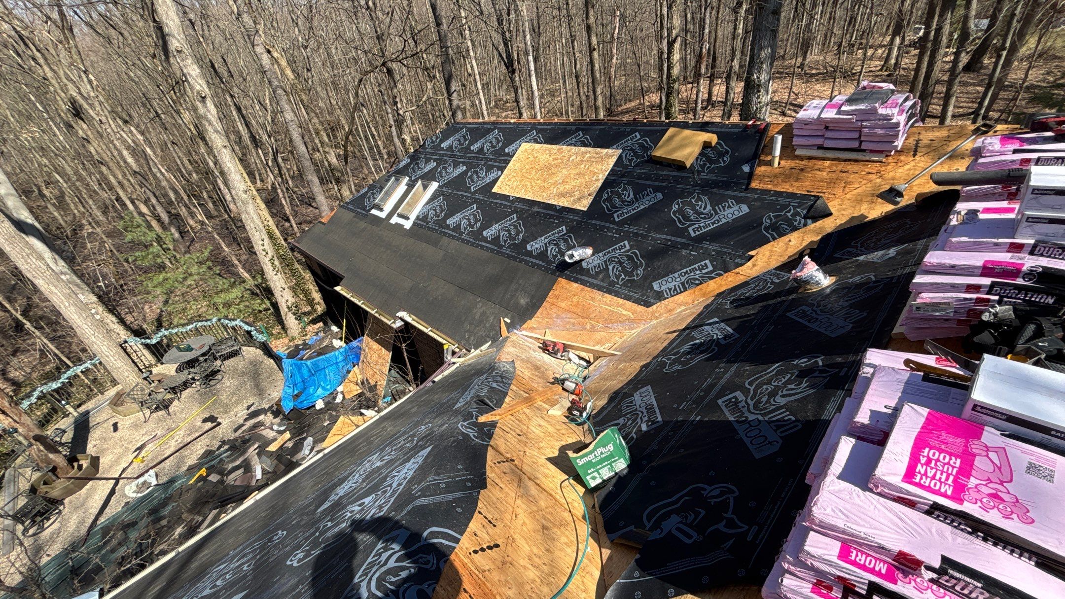 Roof Replacement using Owens Corning Colonial Slate by 180 Contractors