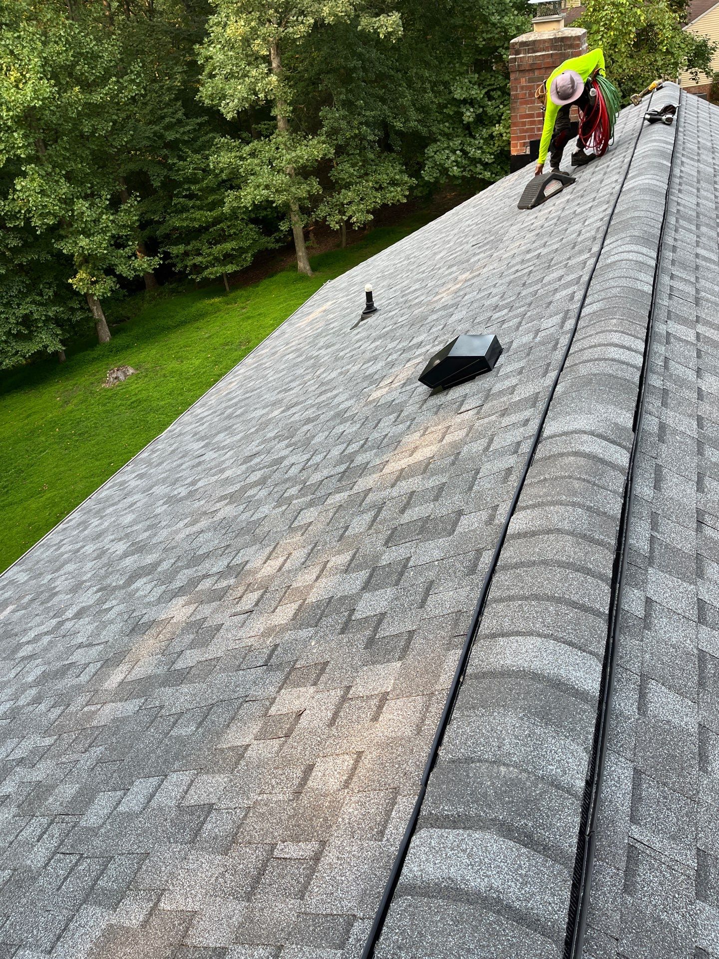 Oakton: Residential Roof Replacement with CertainTeed Landmark Designer Shingles in Pewter by RM Banning, Inc.