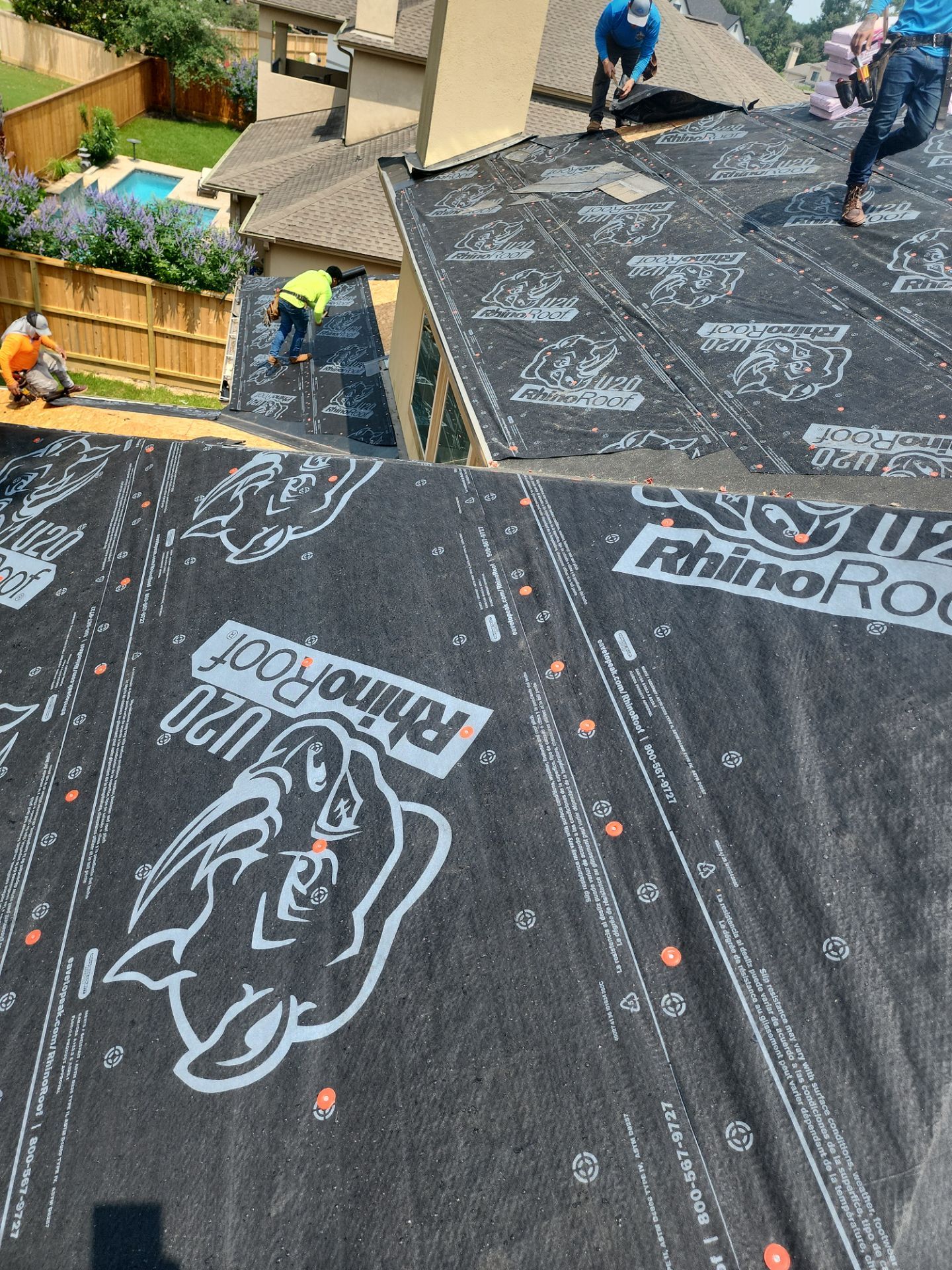 Residential Roofing Installation using Owen's Corning Duration (Lifetime) Shingles by Roof Repair Company