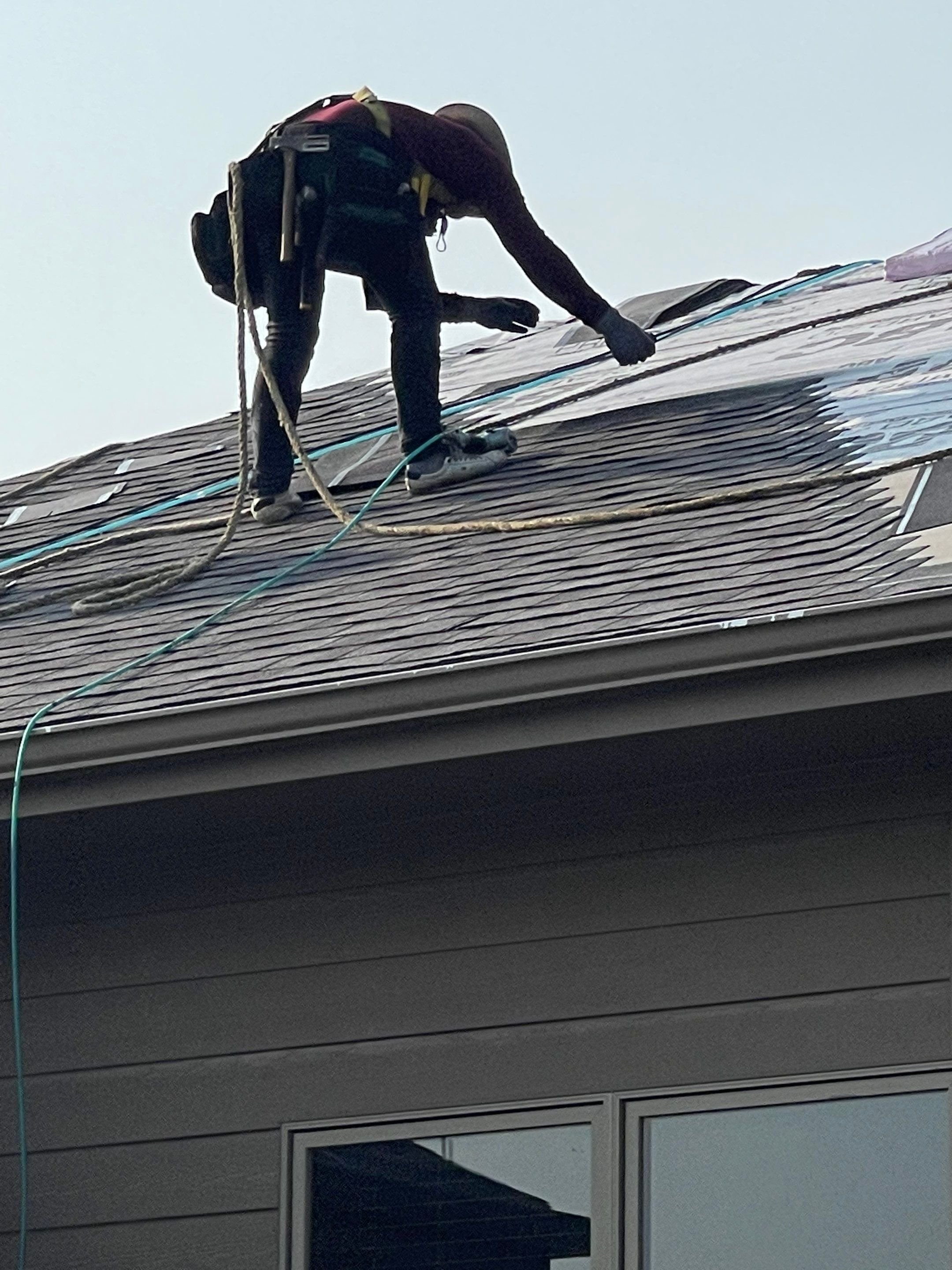 Residential Roofing Installation using Owens Corning Duration Driftwood by Lightning Exteriors