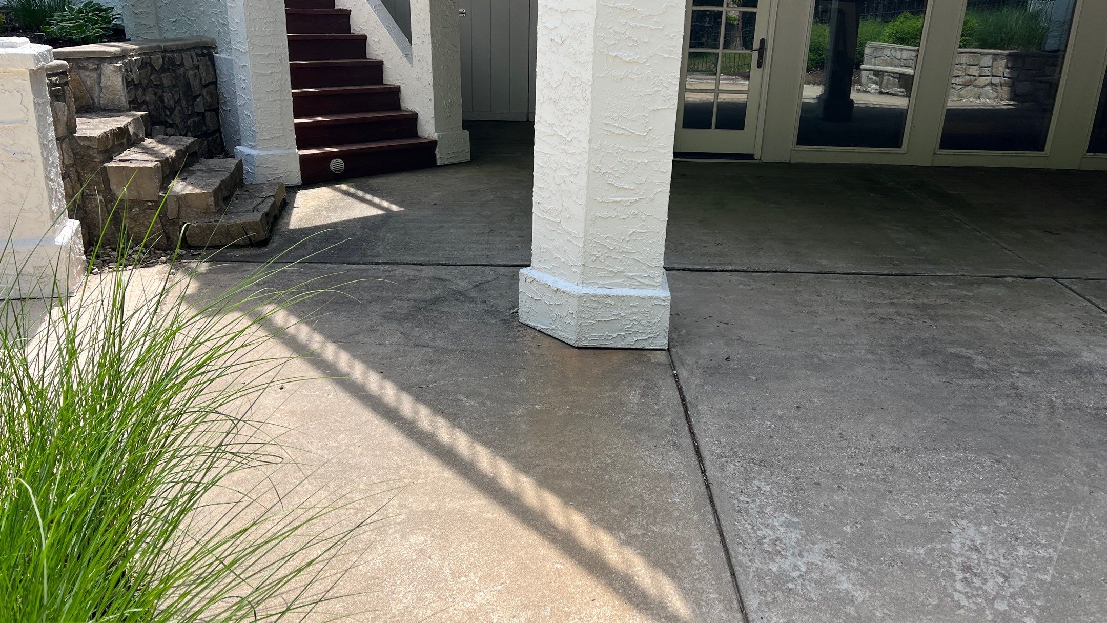 Pool Deck Resurface W/ Custom Scoreline - Olathe, KS by Big Red Decorative Concrete, LLC