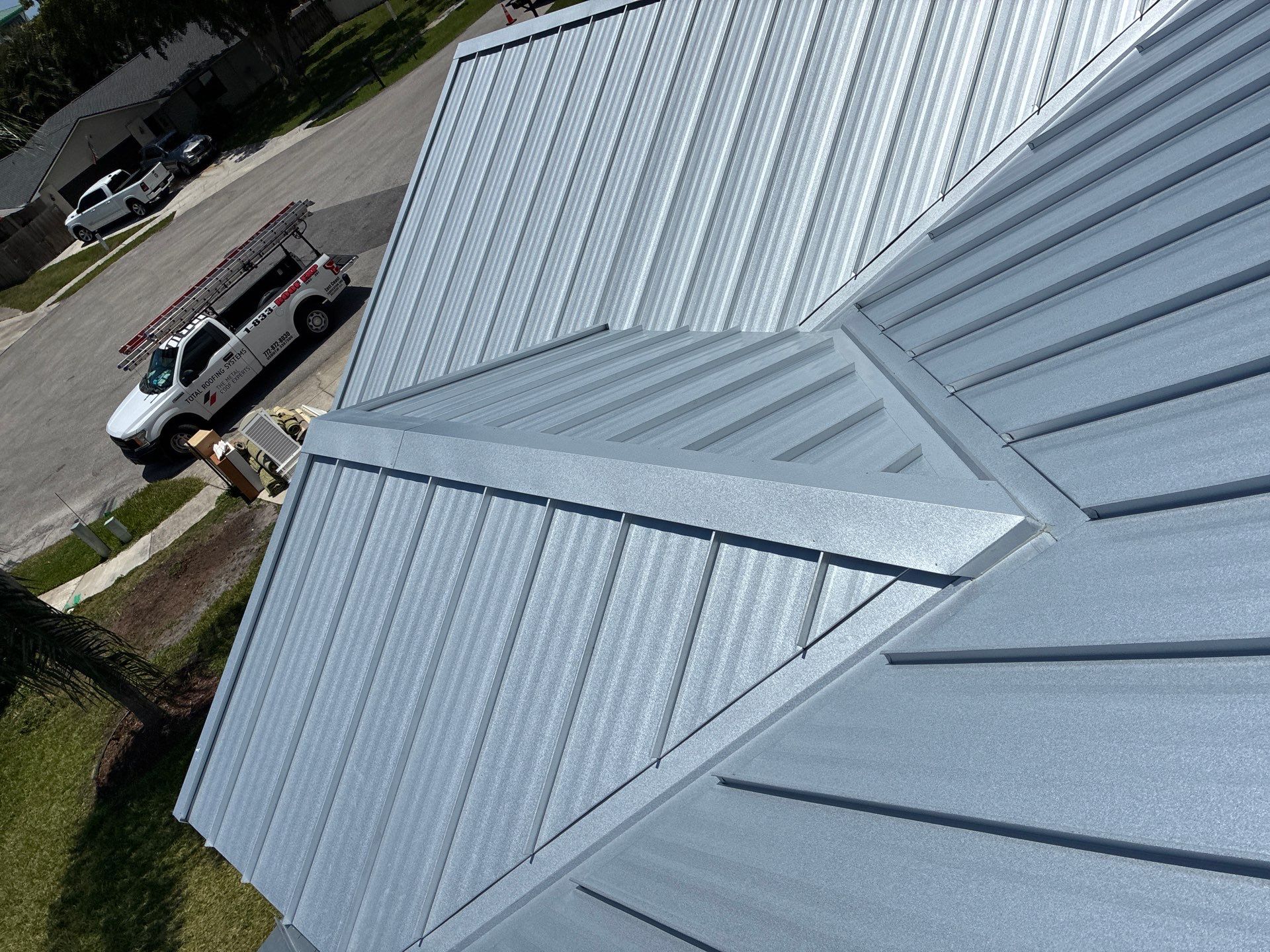 24ga 1.5" Mechanical Seam Mill Finish by Total Roofing System The Metal Roof Experts