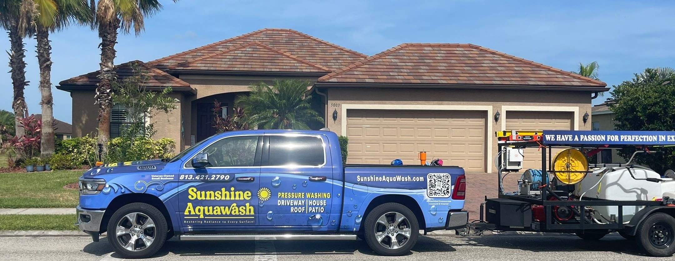🏡 Tile Roof Cleaning – Gamble Creek Estates, Parrish, FL by Sunshine AquaWash