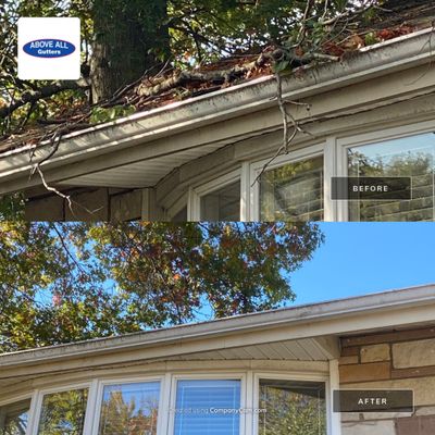 Clean and tighten gutter system.  