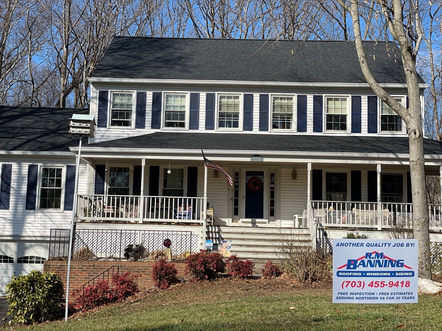 Woodbridge CertainTeed Landmark Pro MD Charcoal Black New Roof Installation by RM Banning, Inc.