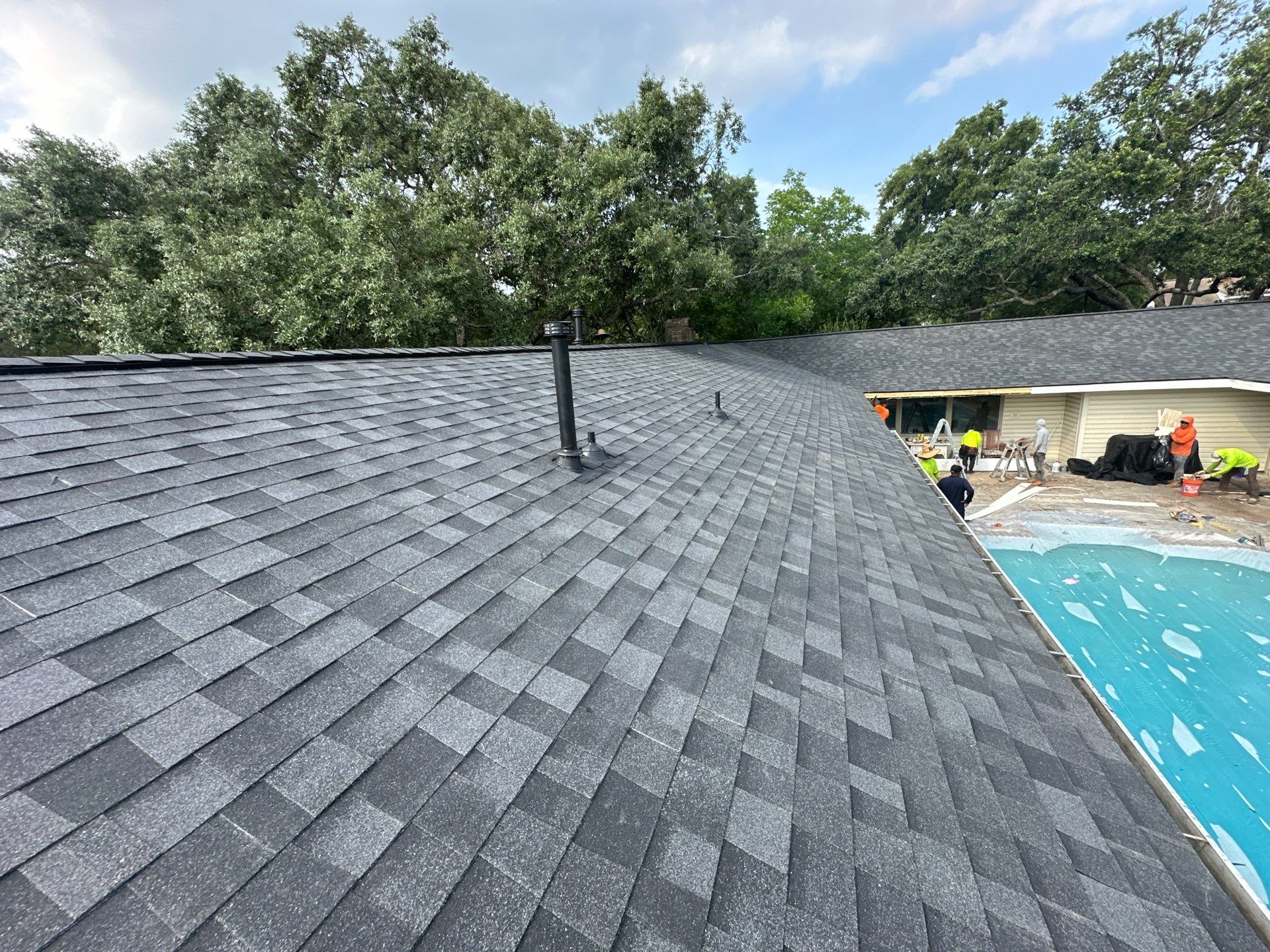 Project in Houston by Motion Roofing