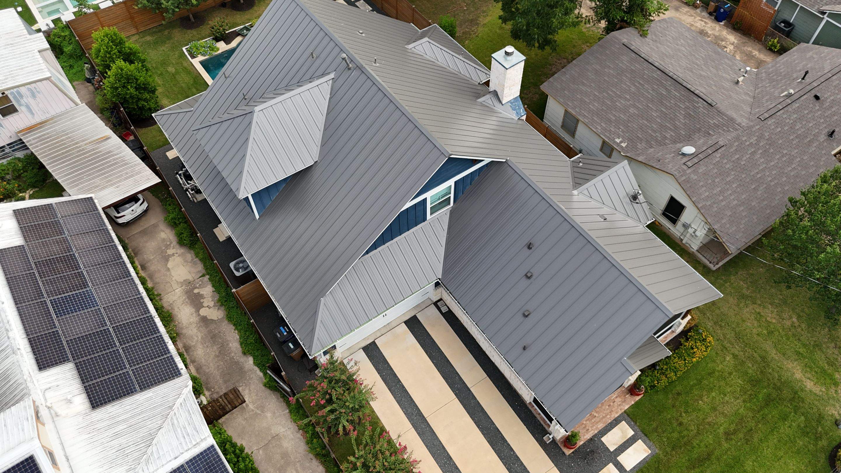 Charcoal Grey - L&A Metals LLC Type FF100, Hidden fastener/Standing Seam by RoofsOnly.com
