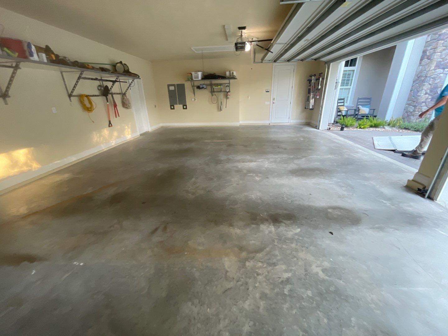 Garage Project in Gainesville, FL in Silver Creek by Cross Creek Concrete Coatings
