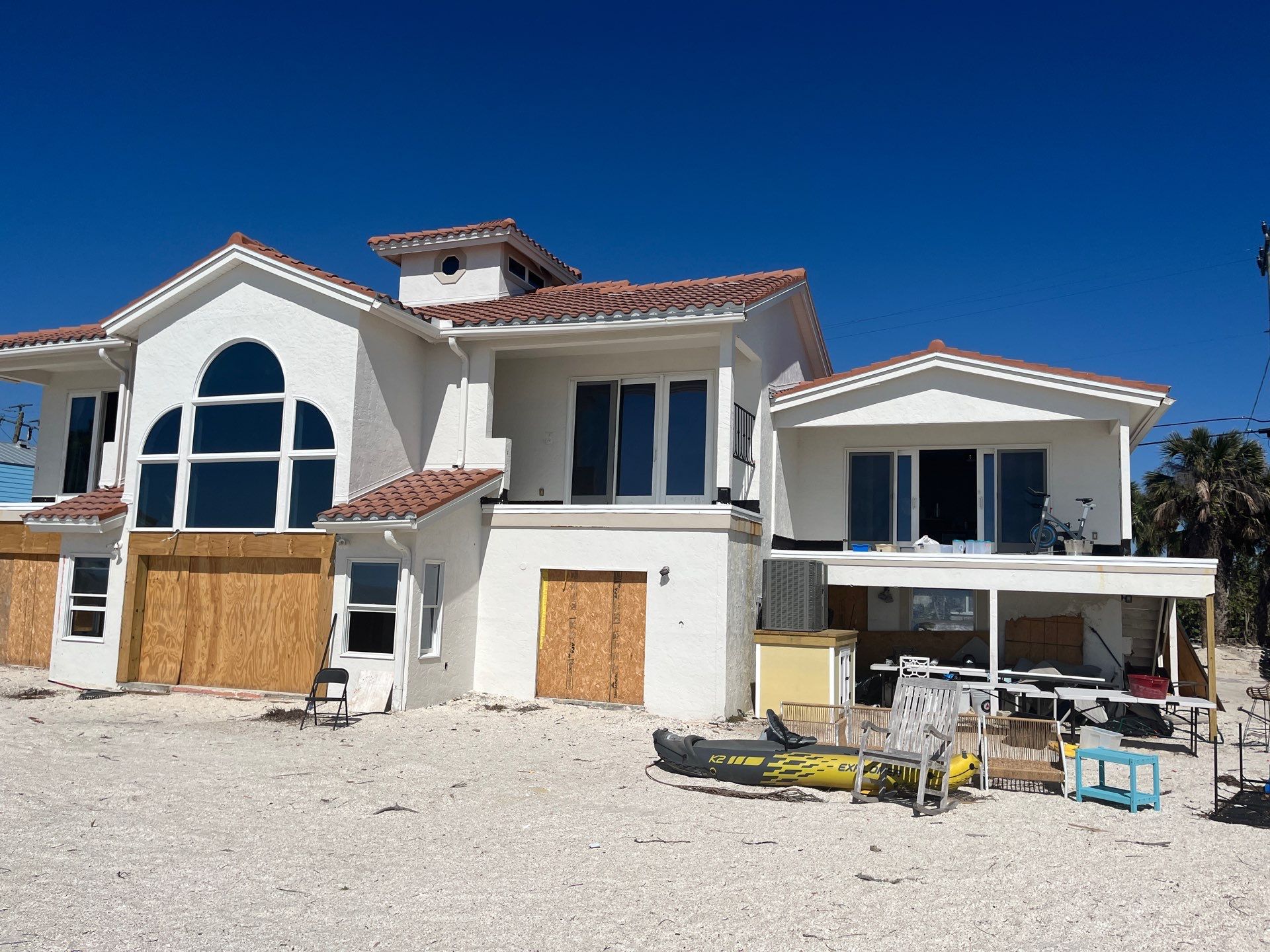 White Soffit and Fascia Upgrade in Nokomis FL by Gutter Professors
